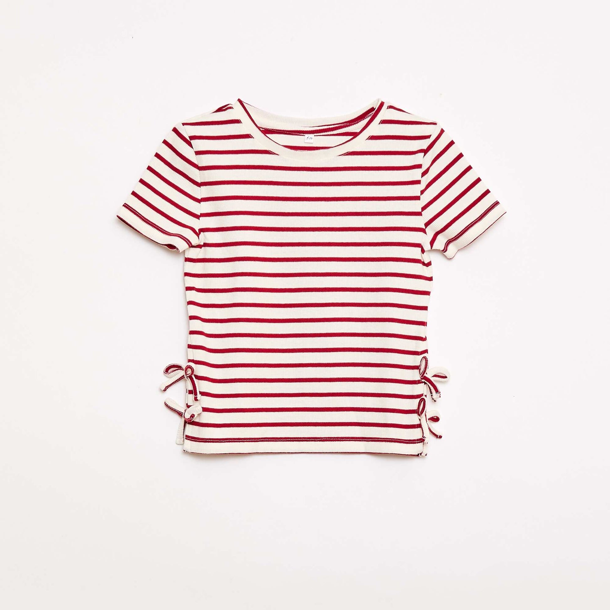 Camiseta lisa con nudos originales ROJO