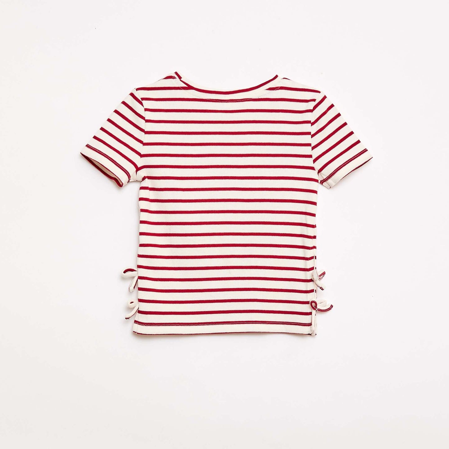 Camiseta lisa con nudos originales ROJO