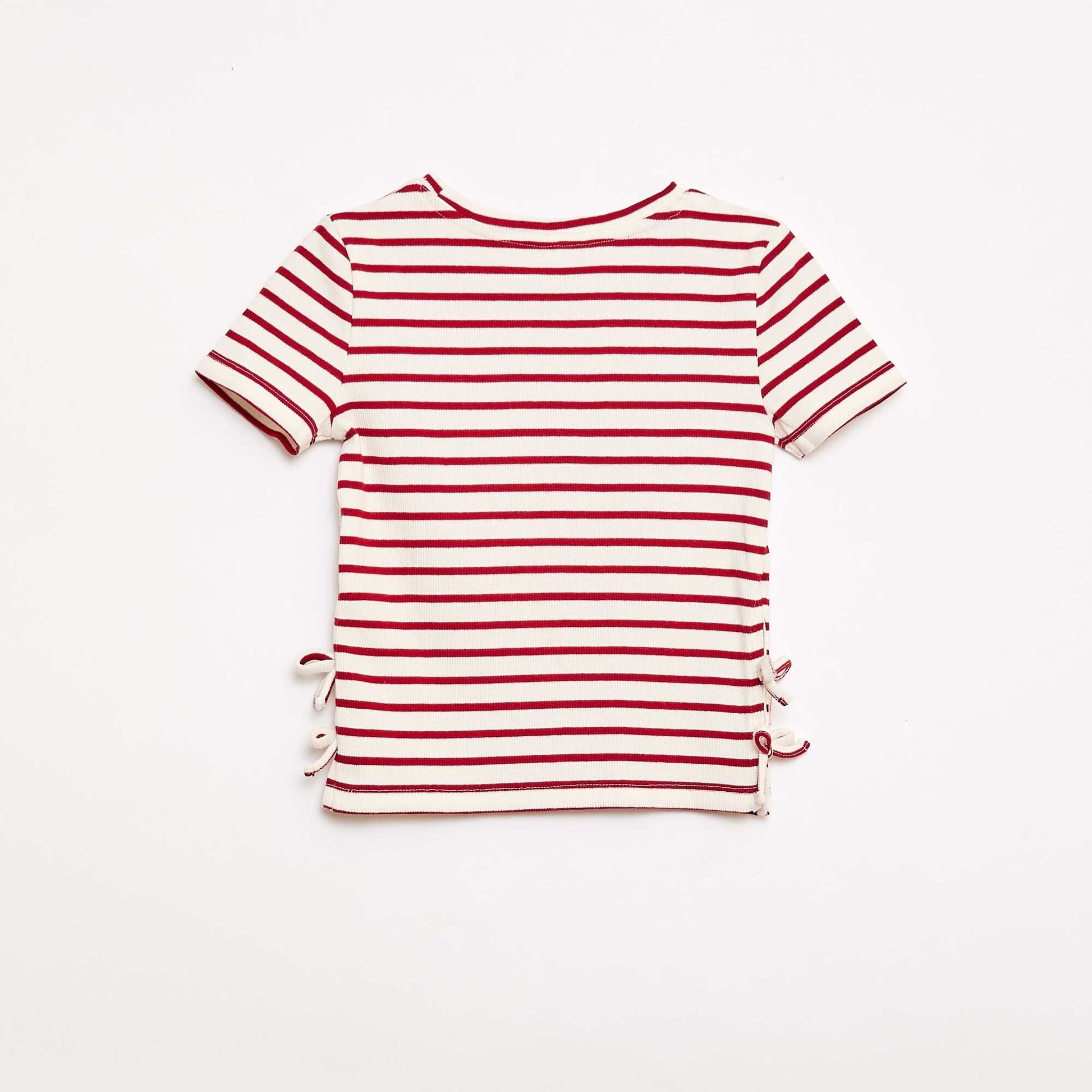 Camiseta lisa con nudos originales ROJO