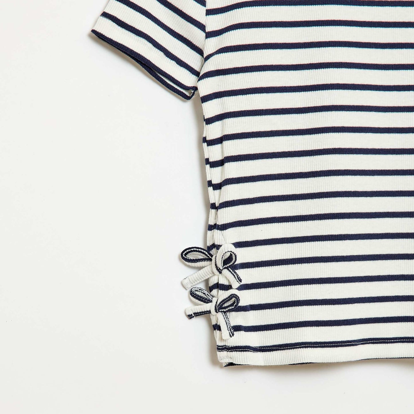 Camiseta lisa con nudos originales AZUL