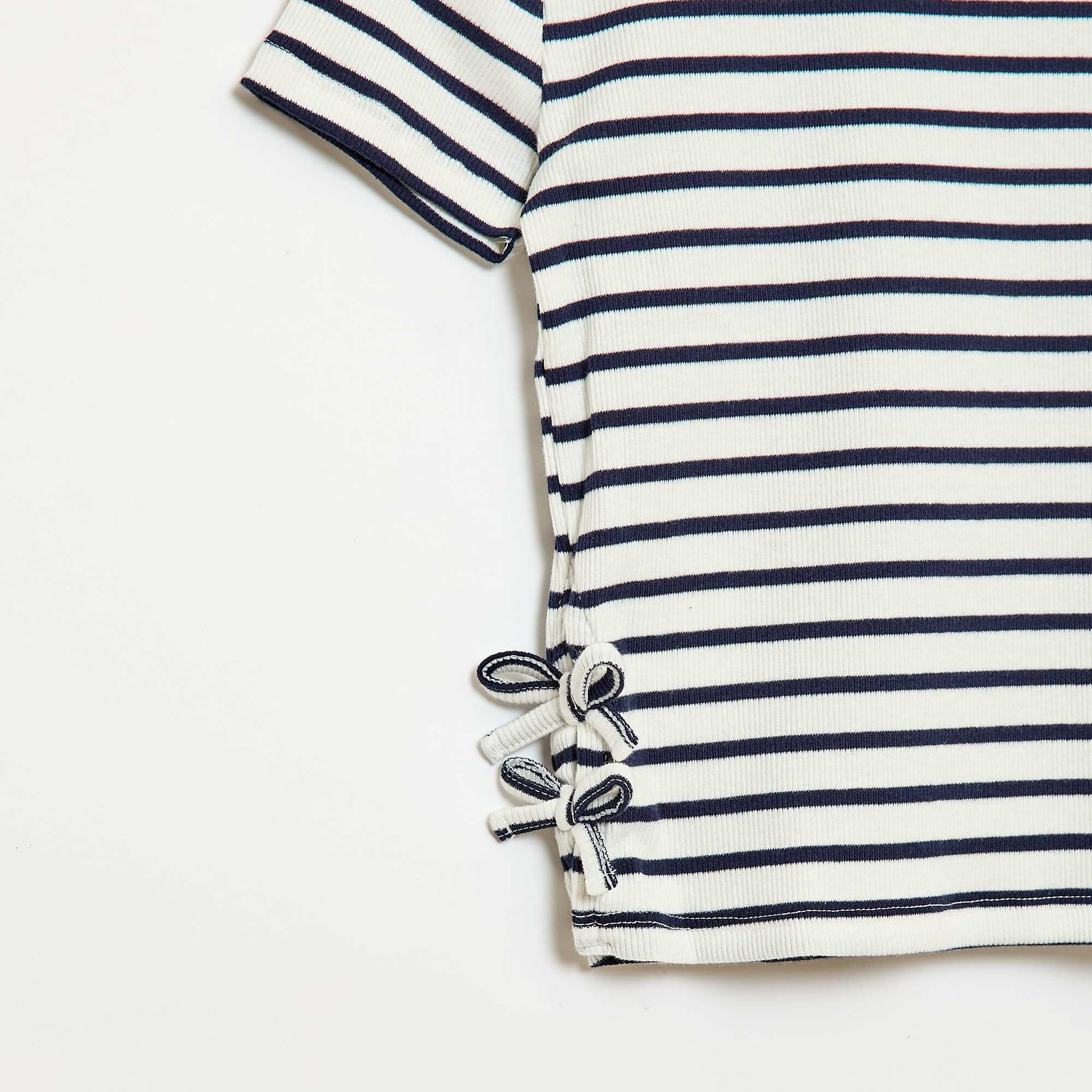 Camiseta lisa con nudos originales AZUL