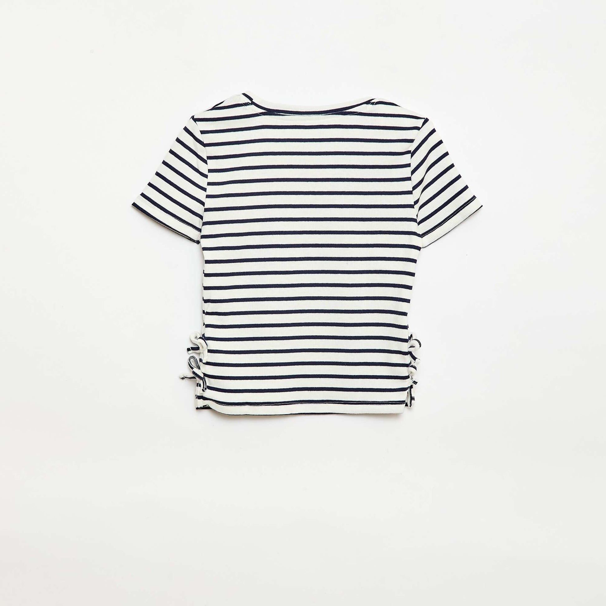 Camiseta lisa con nudos originales AZUL