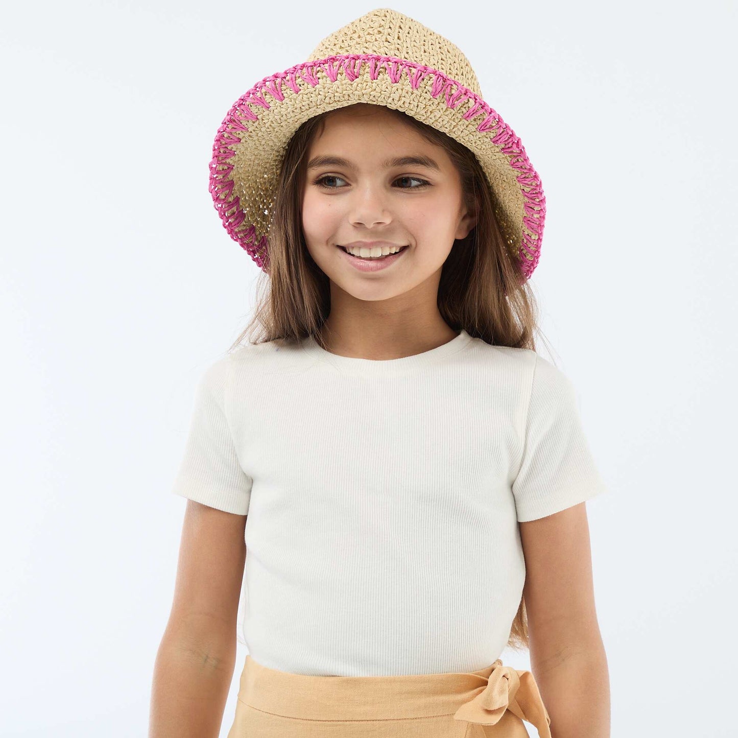 Camiseta lisa con nudos originales BLANCO