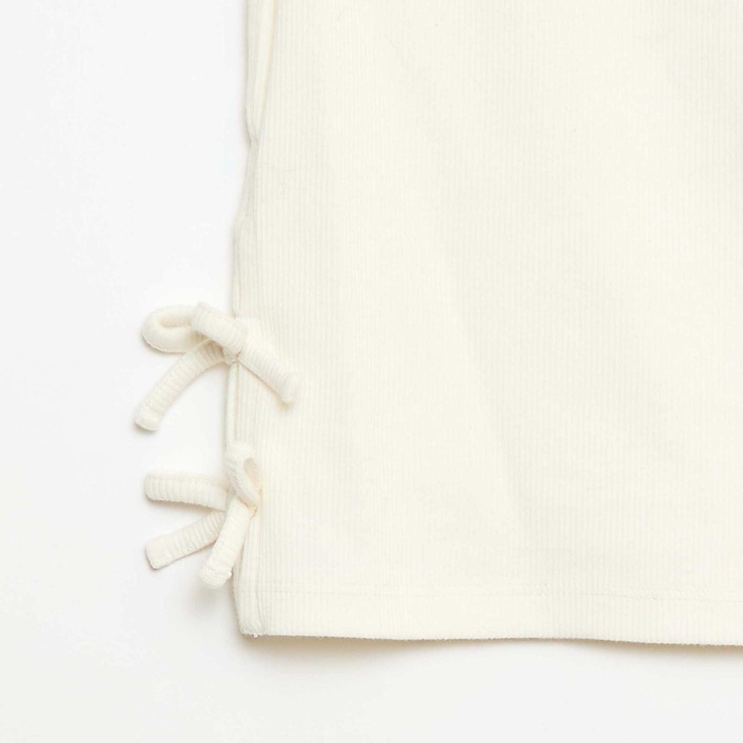 Camiseta lisa con nudos originales BLANCO