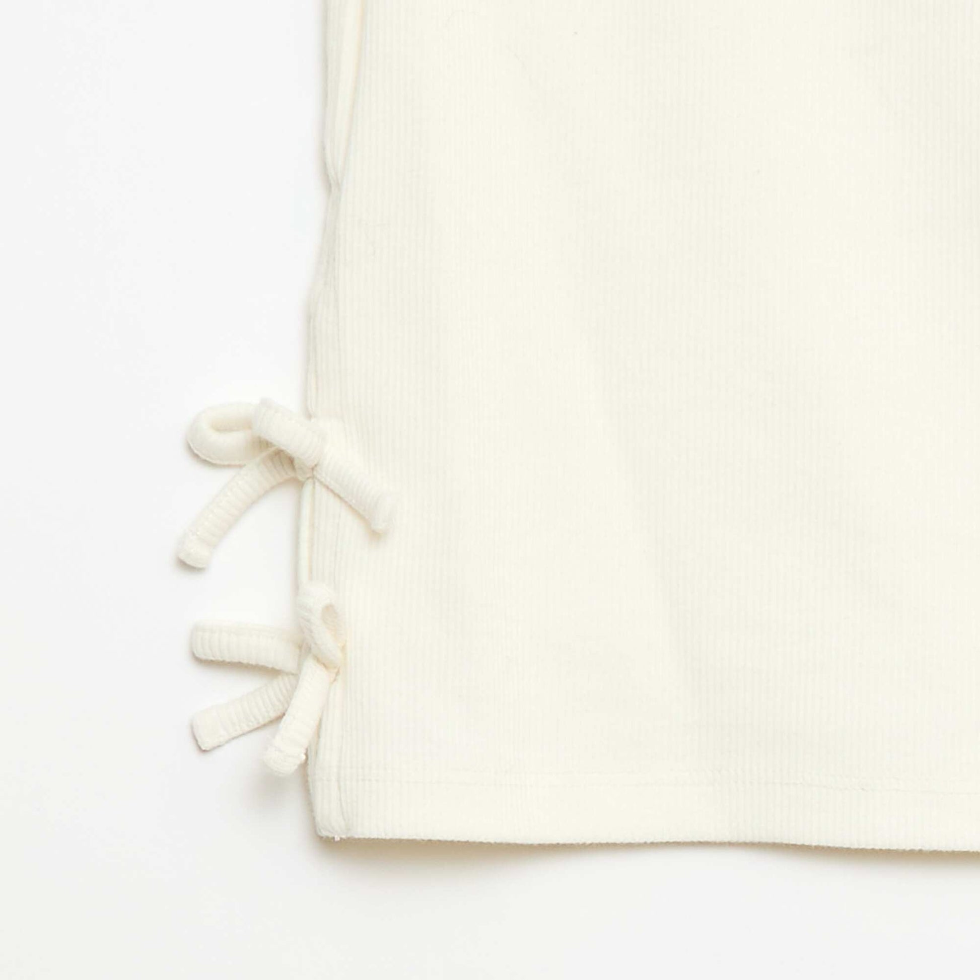 Camiseta lisa con nudos originales BLANCO