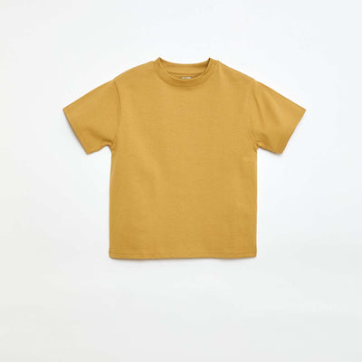 Camiseta de algodón premium AMARILLO