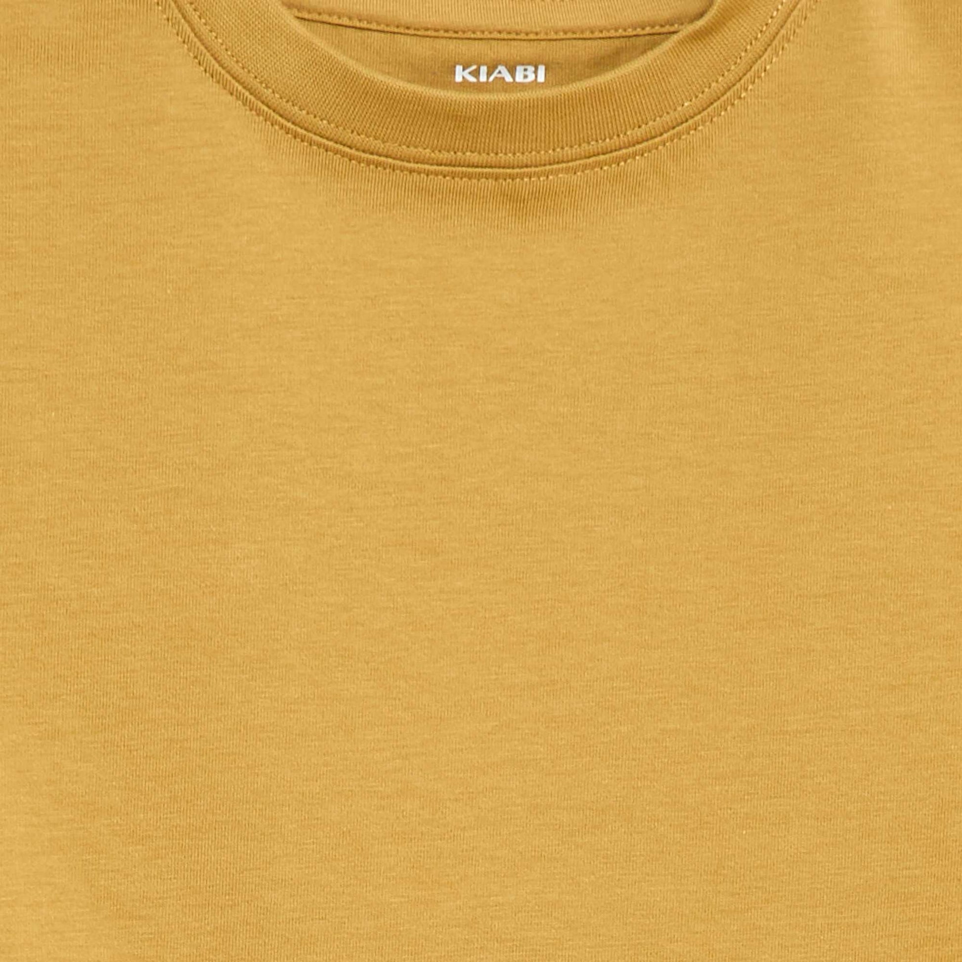 Camiseta de algodón premium AMARILLO