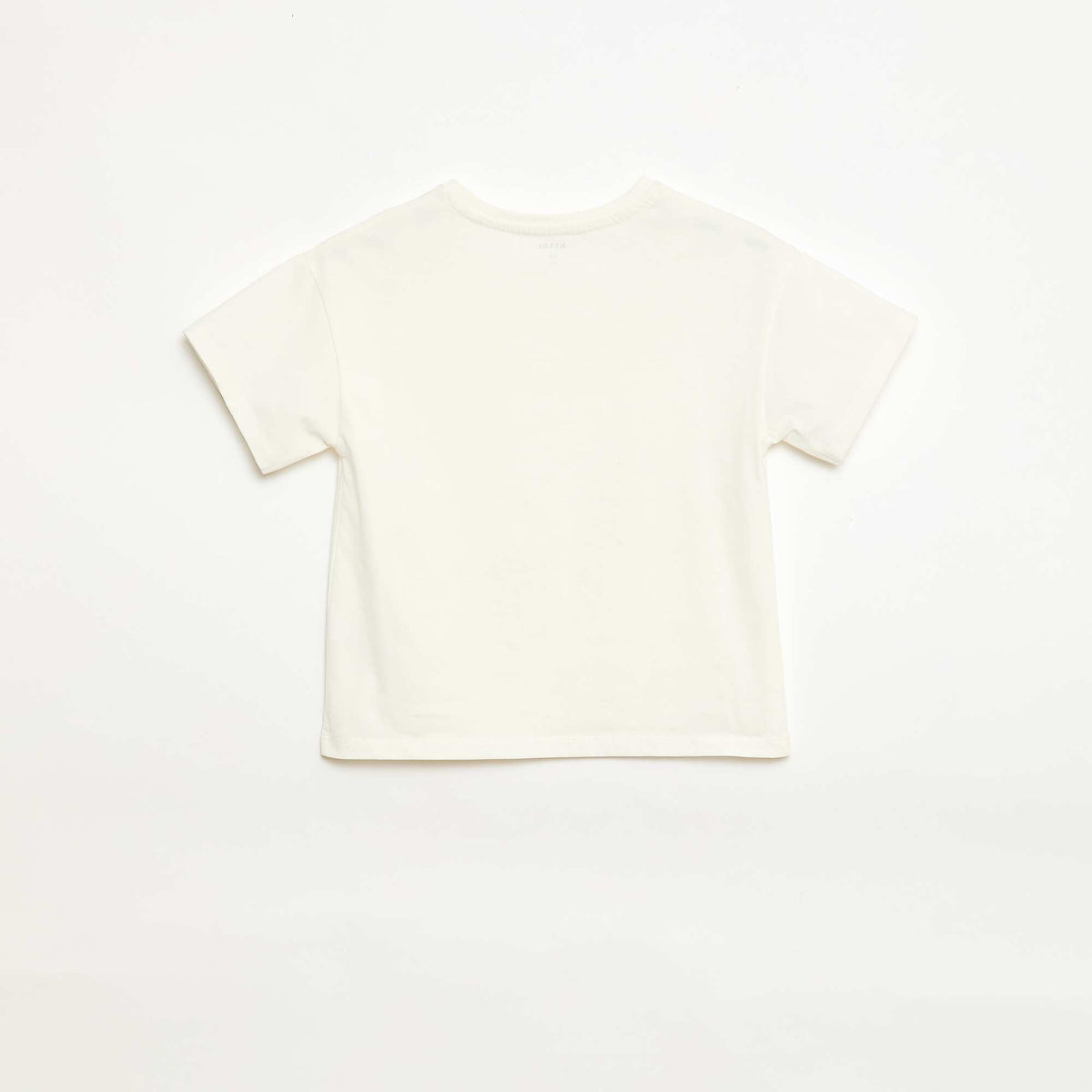 Camiseta con flores de macramé BLANCO