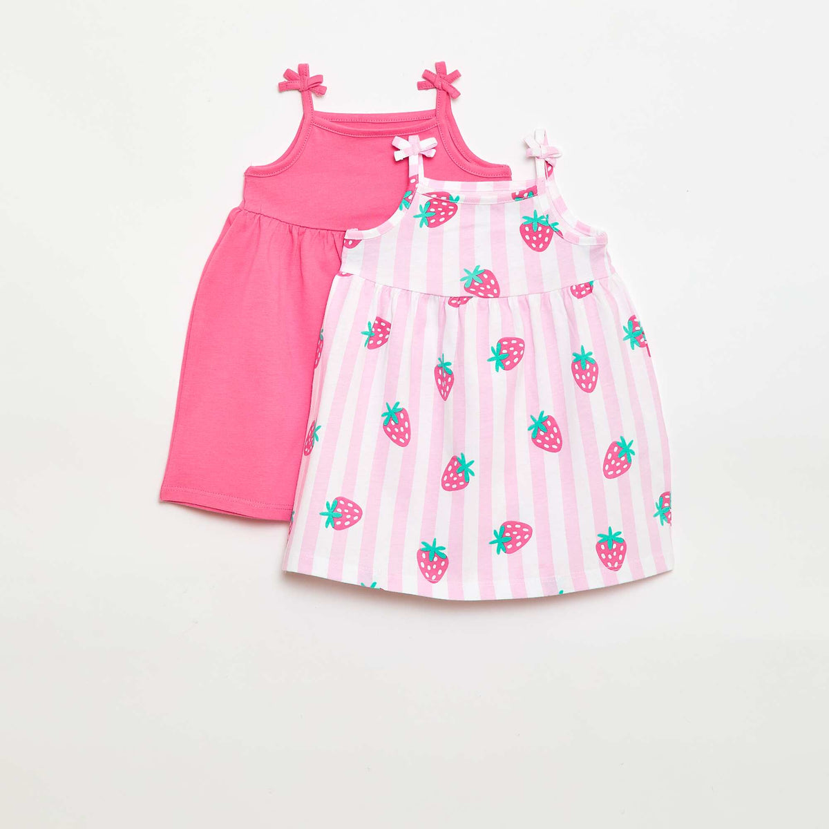 Pack de 2 vestidos de tirantes AMARILLO