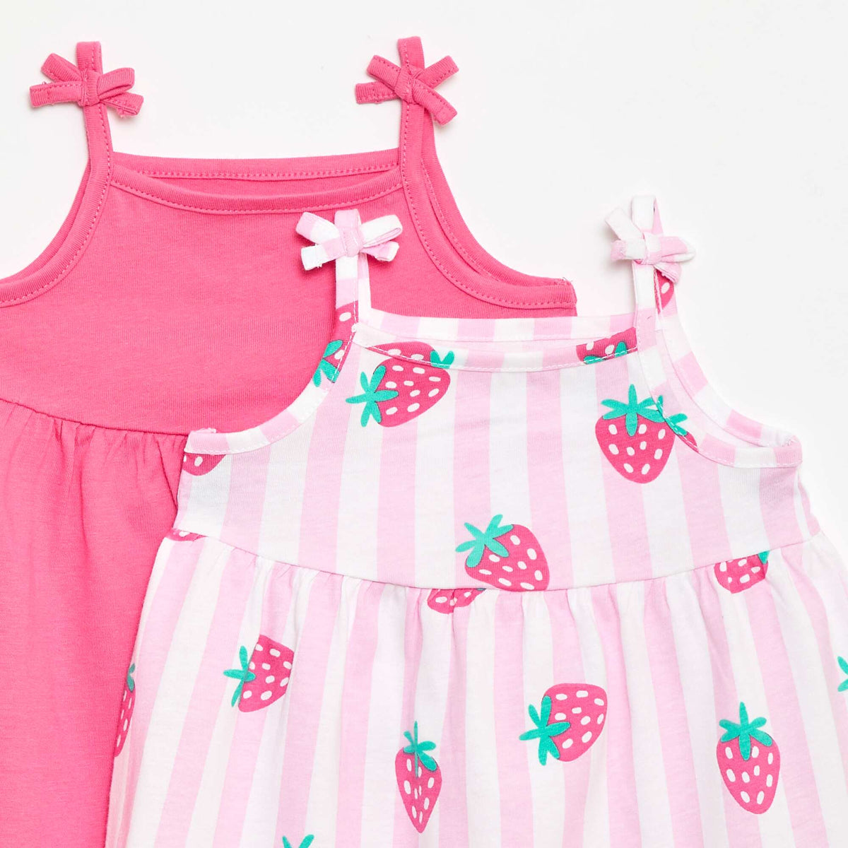 Pack de 2 vestidos de tirantes AMARILLO