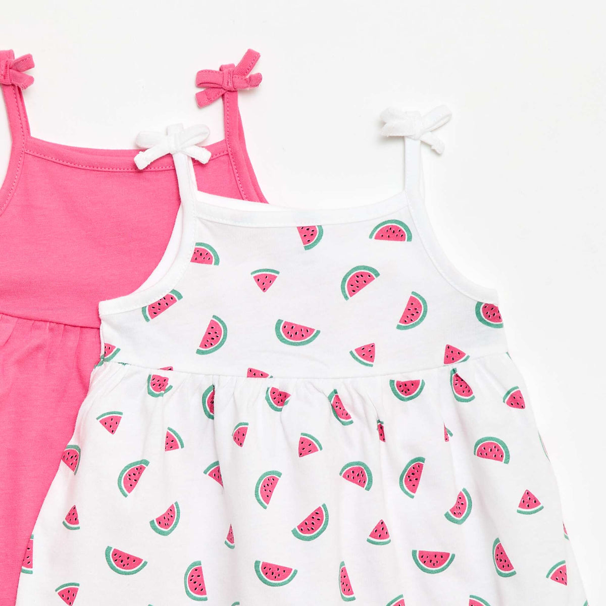 Pack de 2 vestidos de tirantes BLANCO