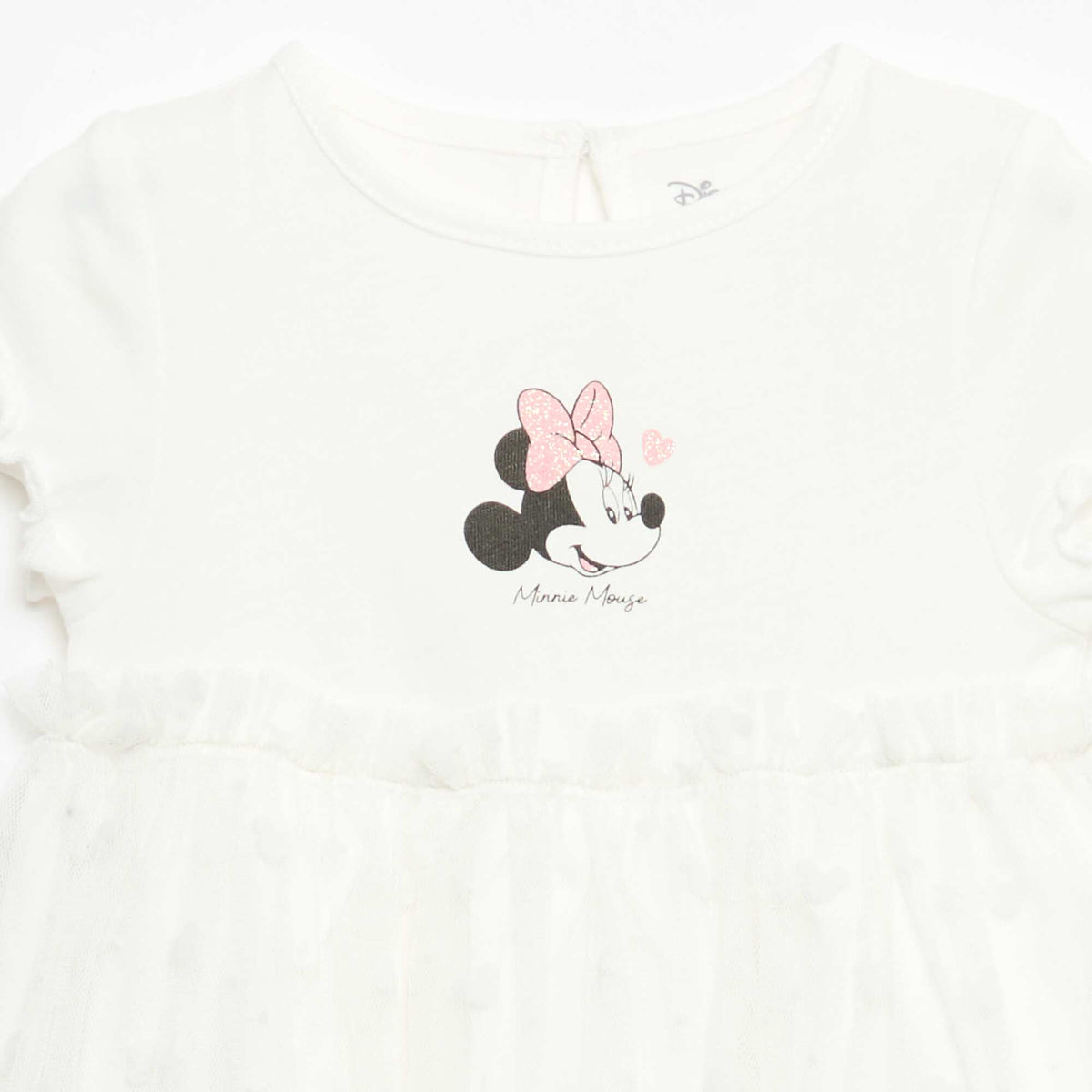 Vestido 'Disney' 'Minnie' con tul de algodón BLANCO