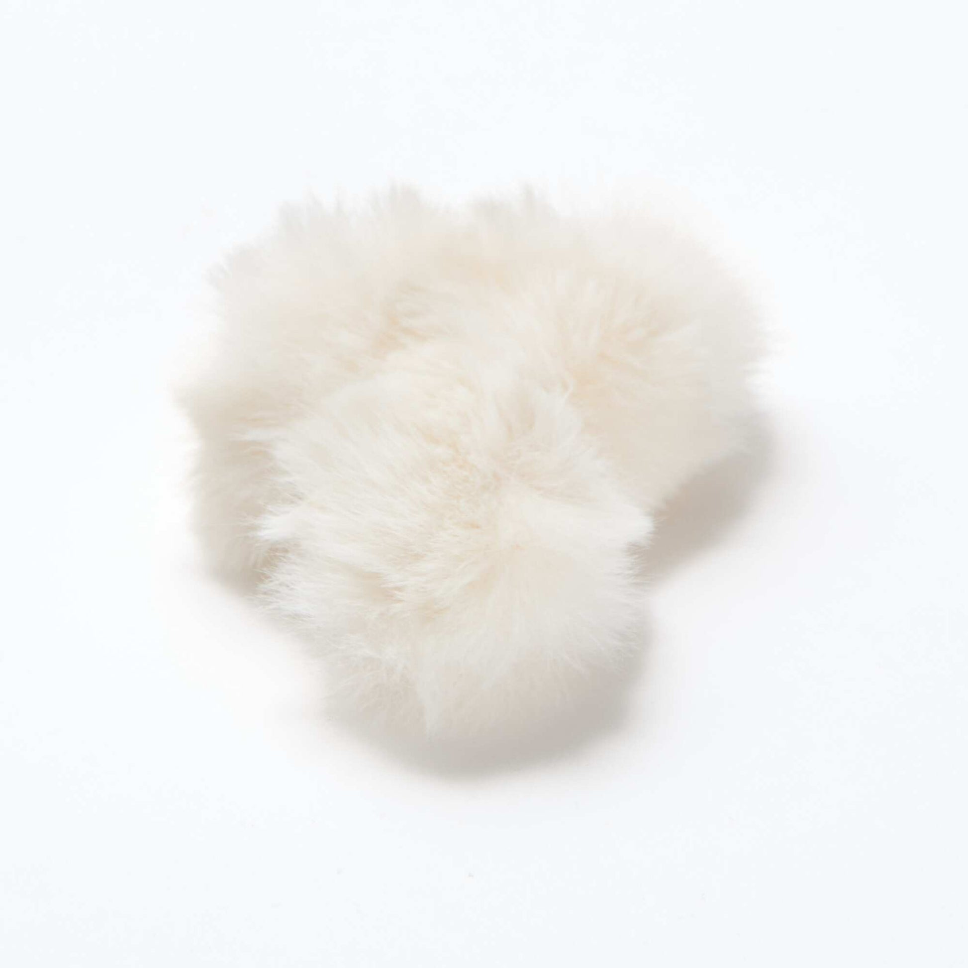 Pinzas de pelo tipo cangrejo de malla afelpada BLANCO