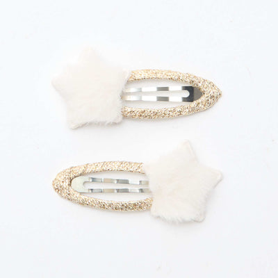 Pinzas de cocodrilo 'estrella' BLANCO