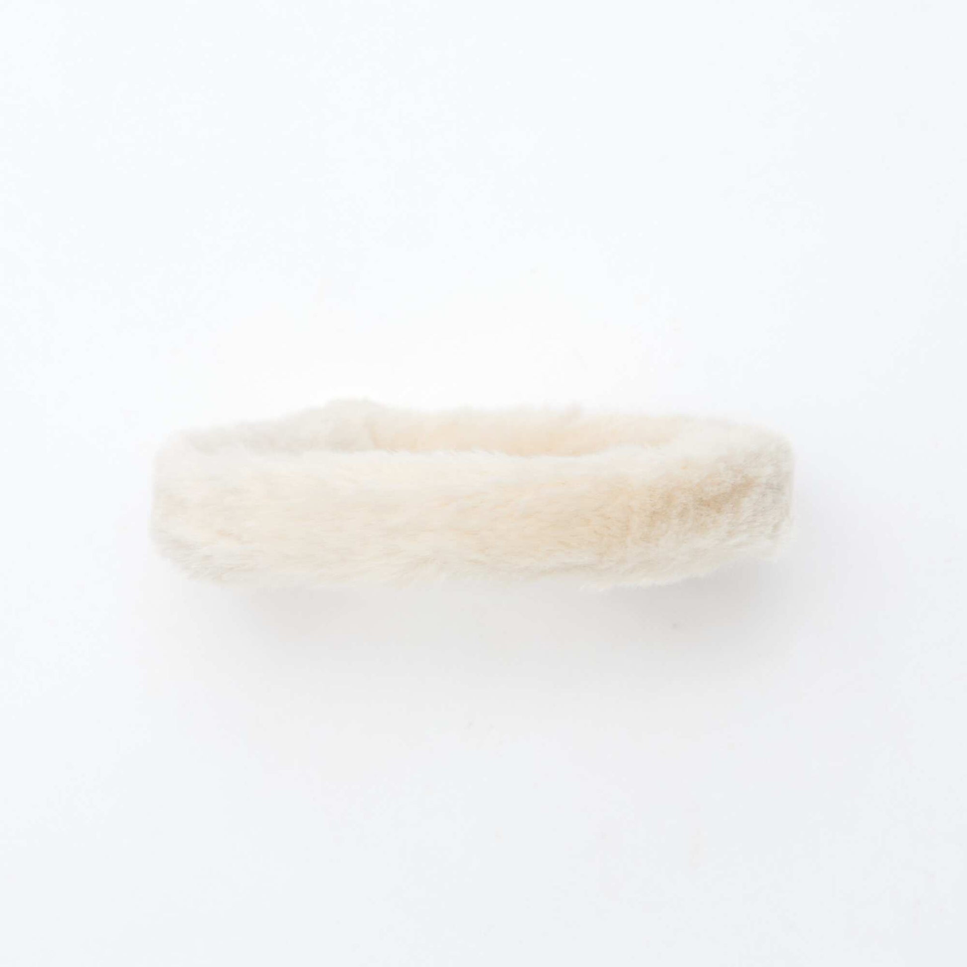 Diadema de punto peluche BLANCO