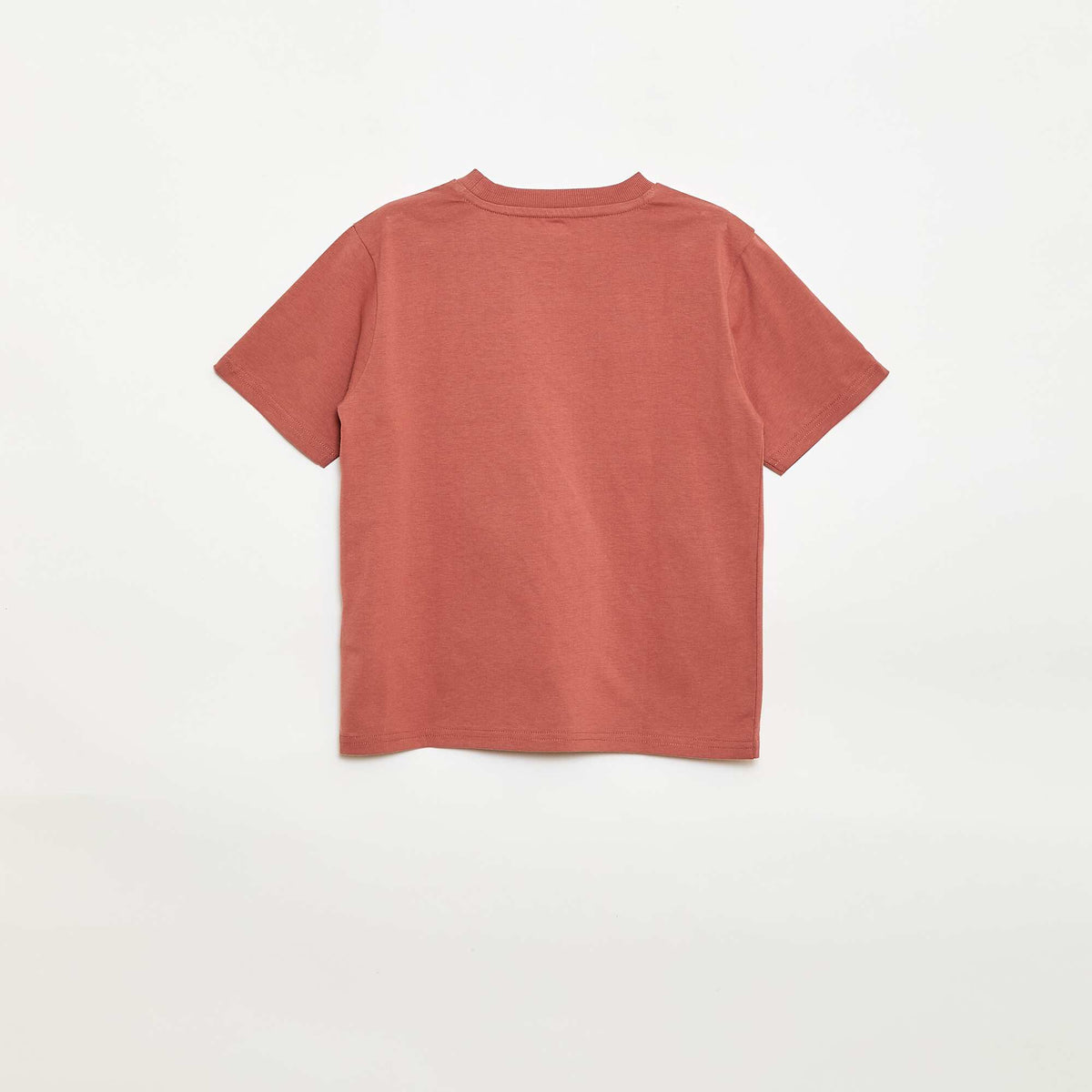 Camiseta de manga corta bordada ROJO