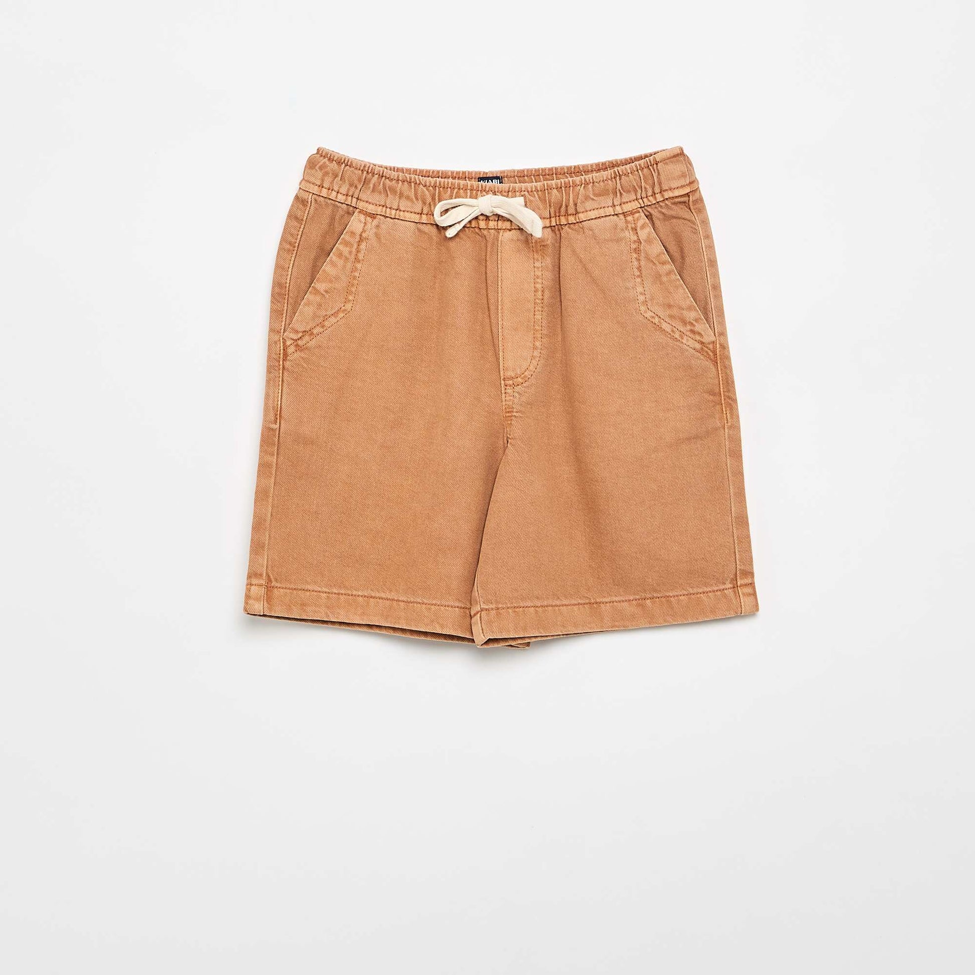 Bermuda de sarga MARRON