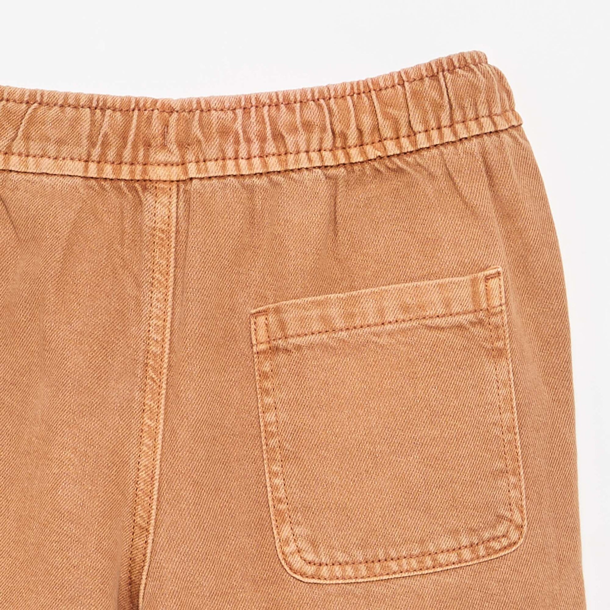 Bermuda de sarga MARRON