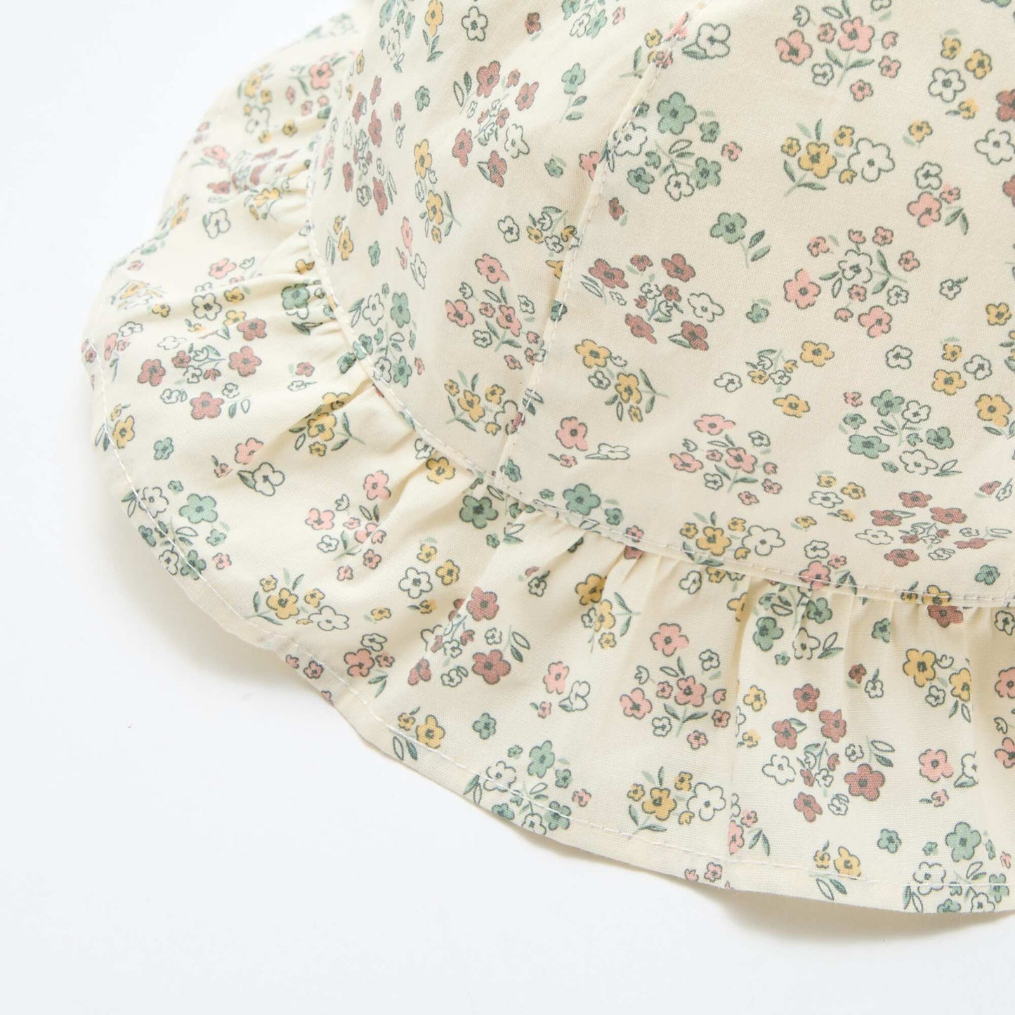 Gorro estampado de flores BLANCO