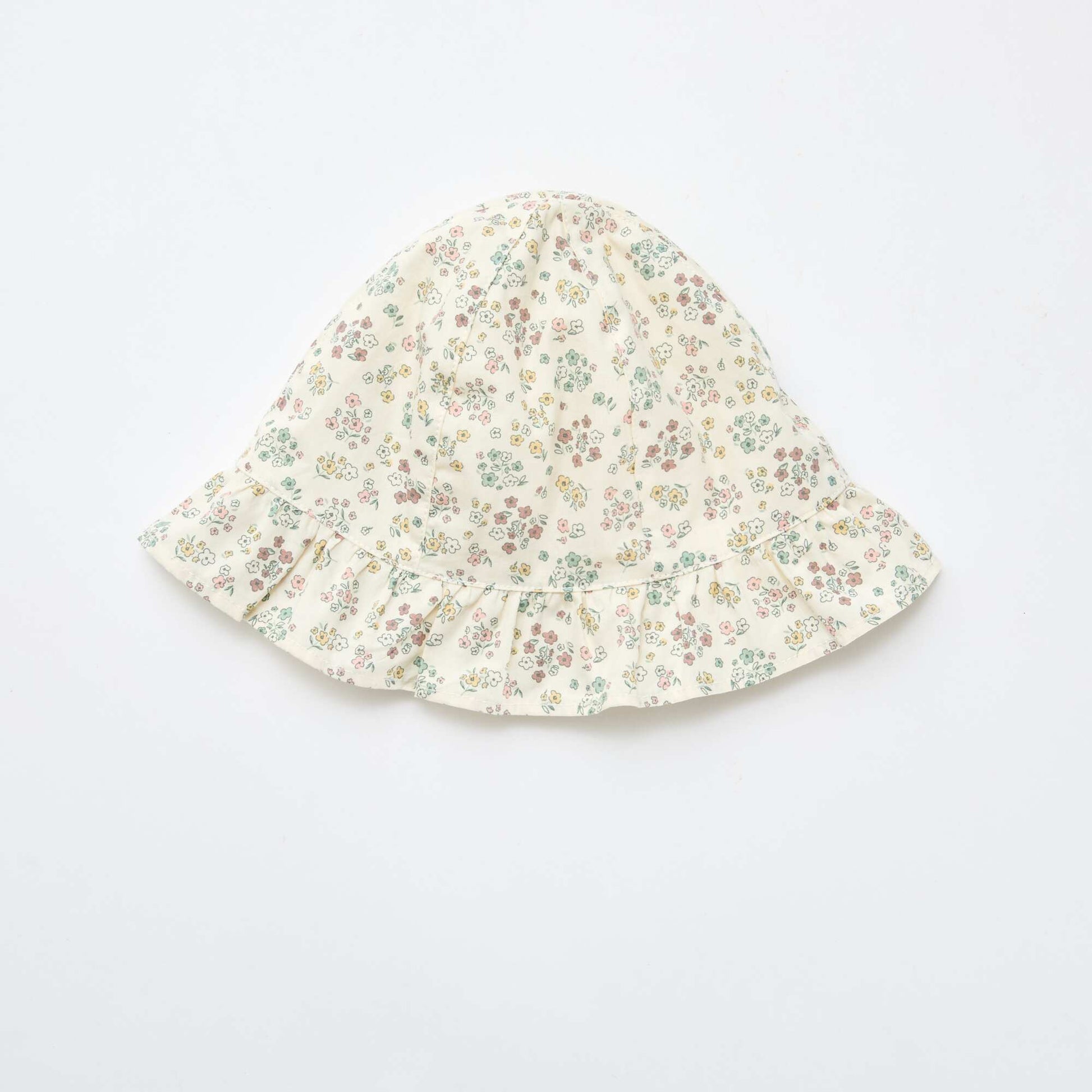 Gorro estampado de flores BLANCO