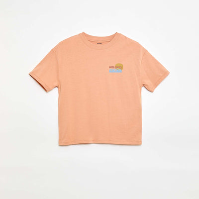 Camiseta oversize estampada ROSA