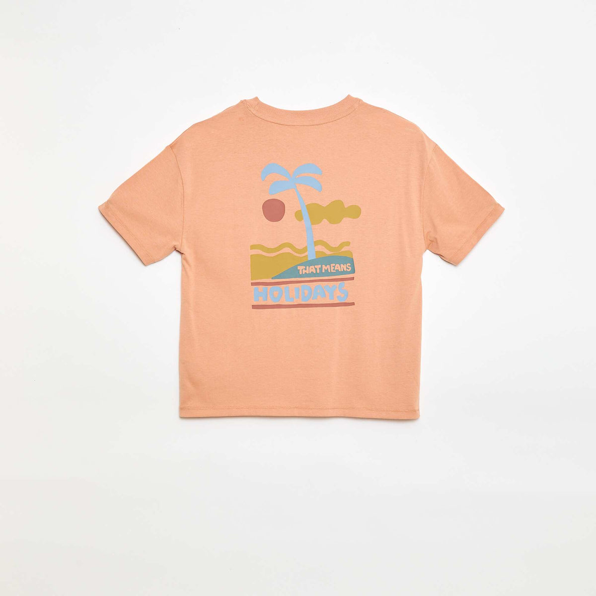 Camiseta oversize estampada ROSA