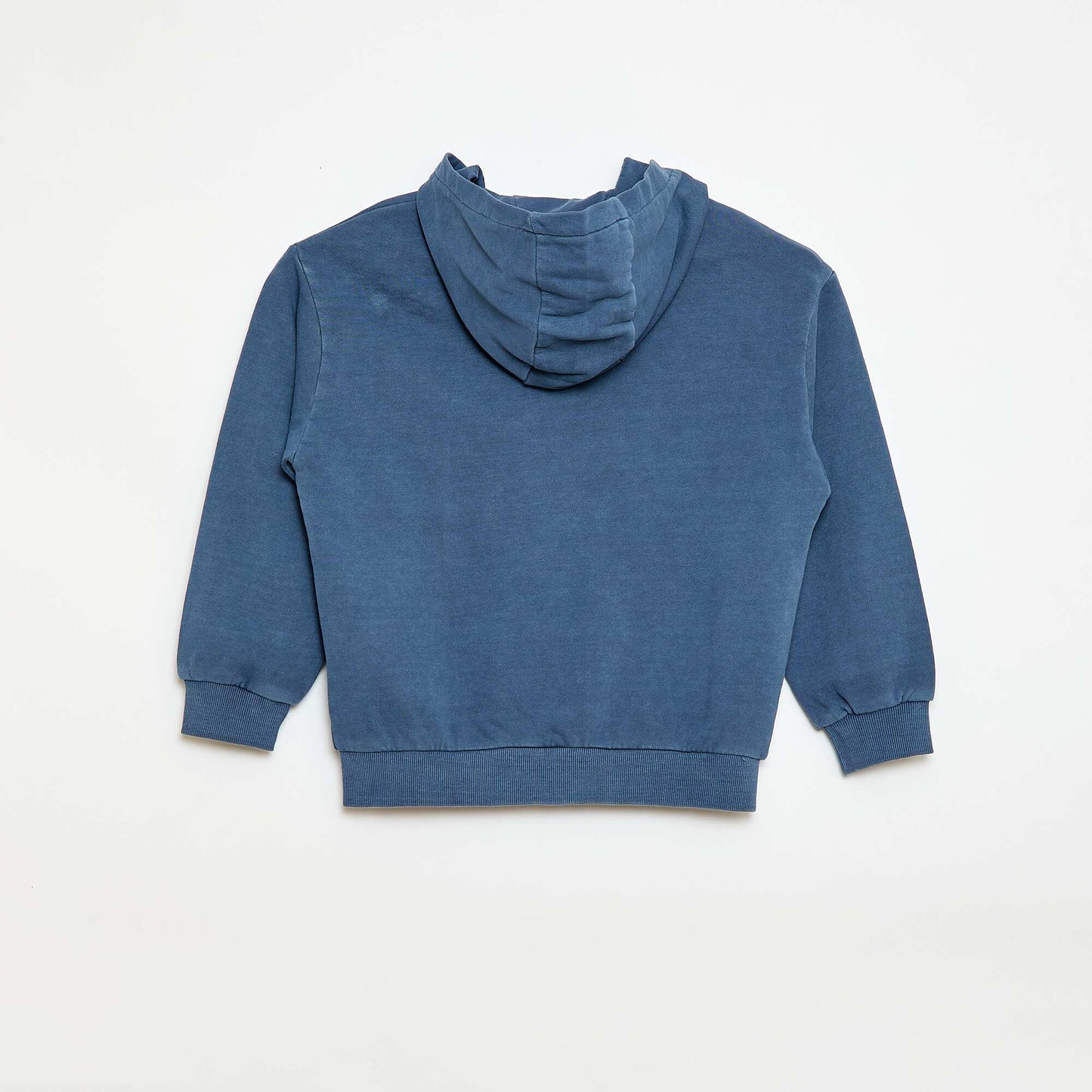 Buzo con cremallera y capucha con diseño AZUL