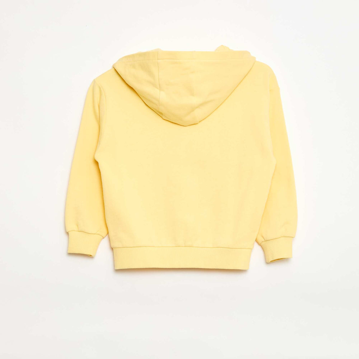Buzo con capucha holgada bordada AMARILLO