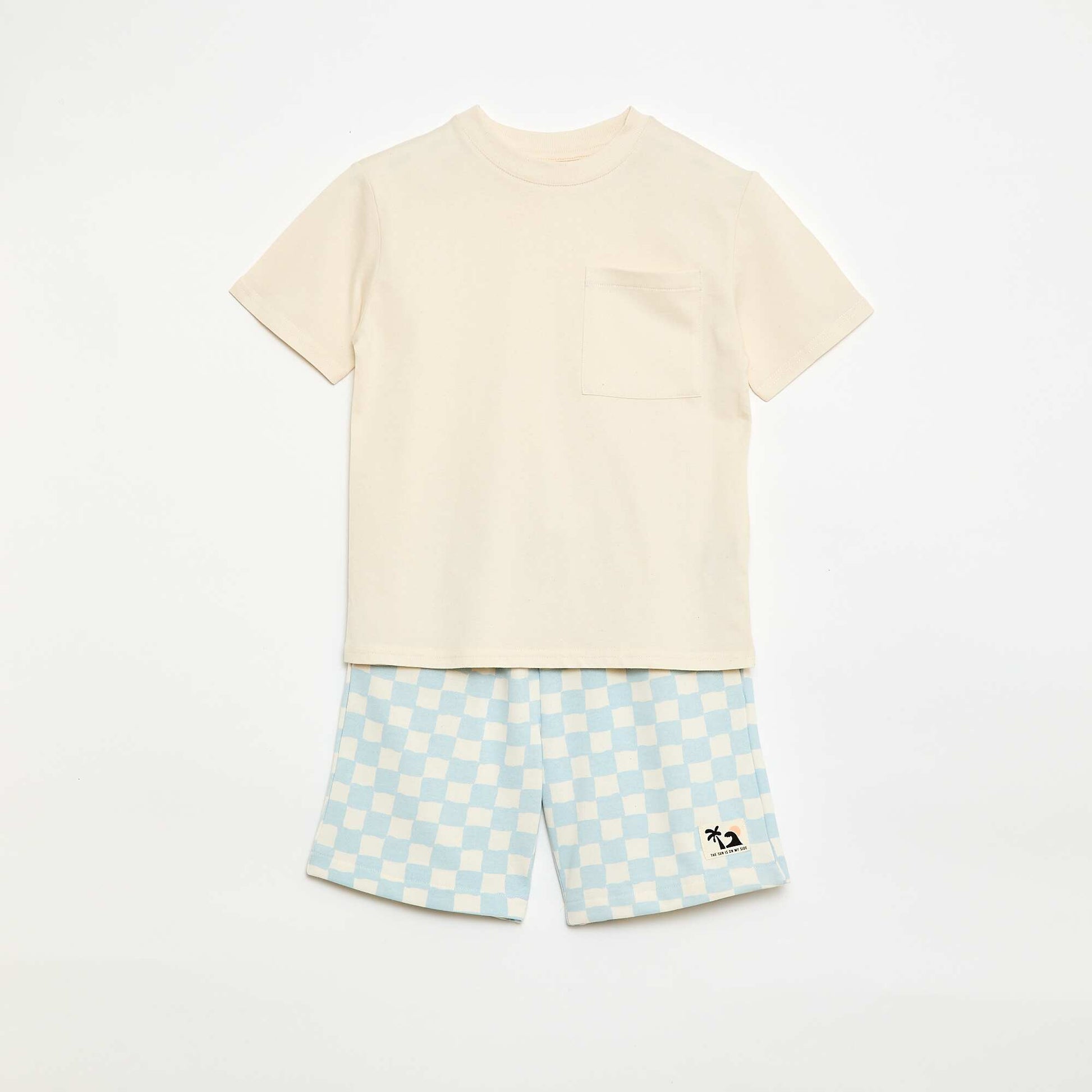 Conjunto camiseta + pantalón corto - 2 piezas AZUL