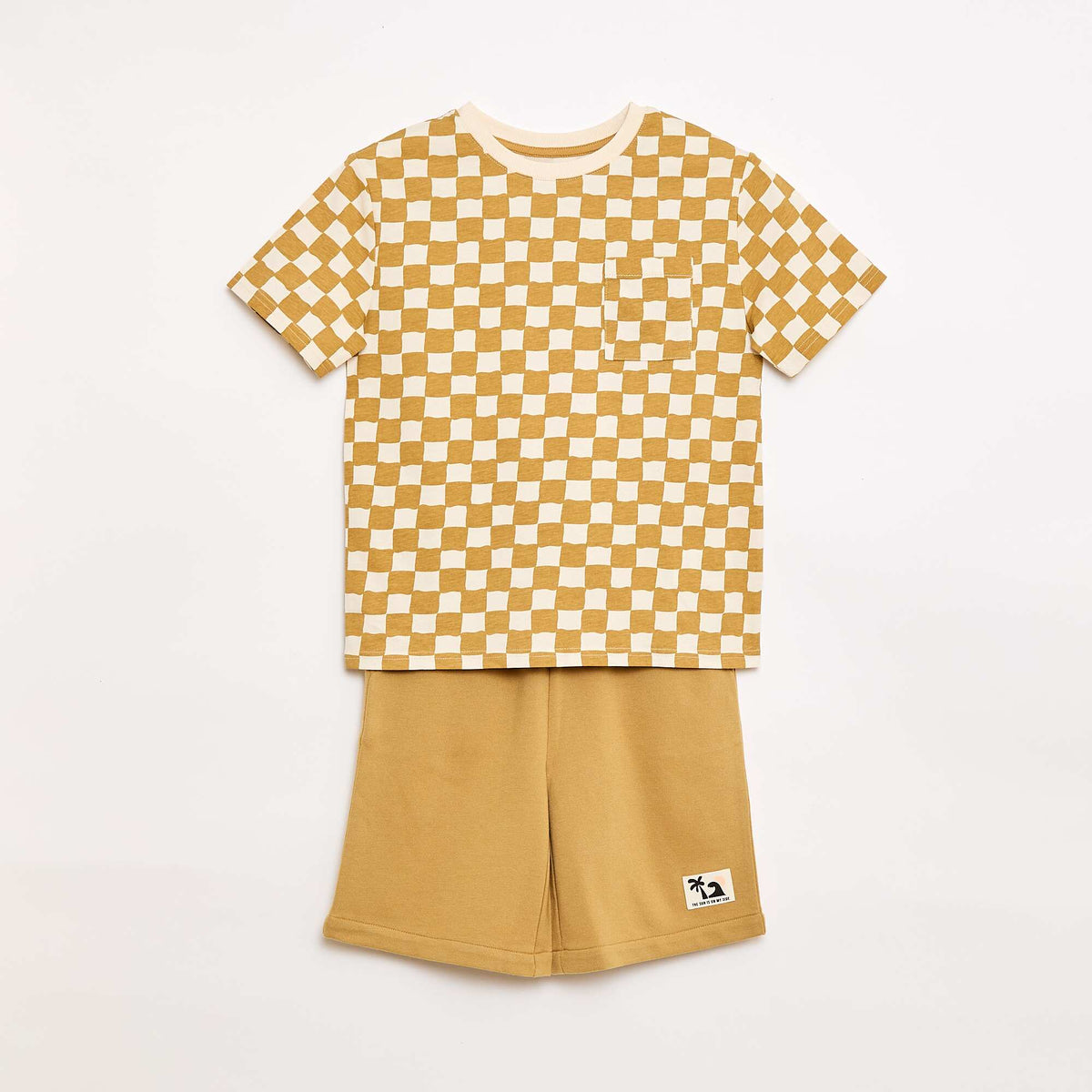 Conjunto camiseta + pantalón corto - 2 piezas AMARILLO