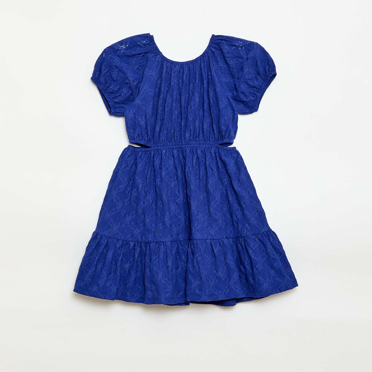 Vestido de broderie inglesa AZUL