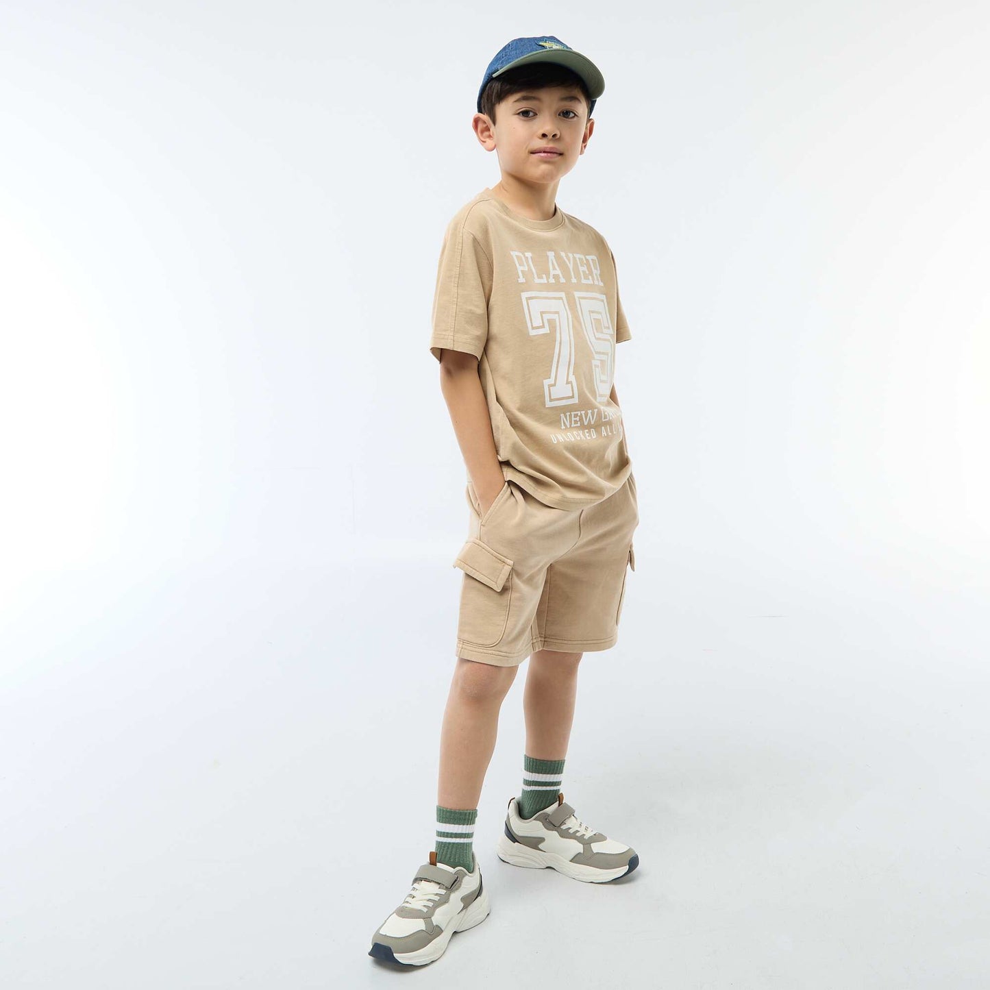Camiseta estilo baloncesto BEIGE