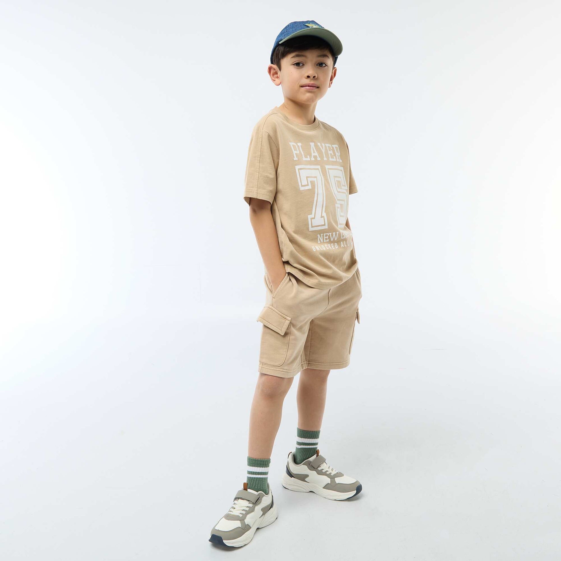 Camiseta estilo baloncesto BEIGE