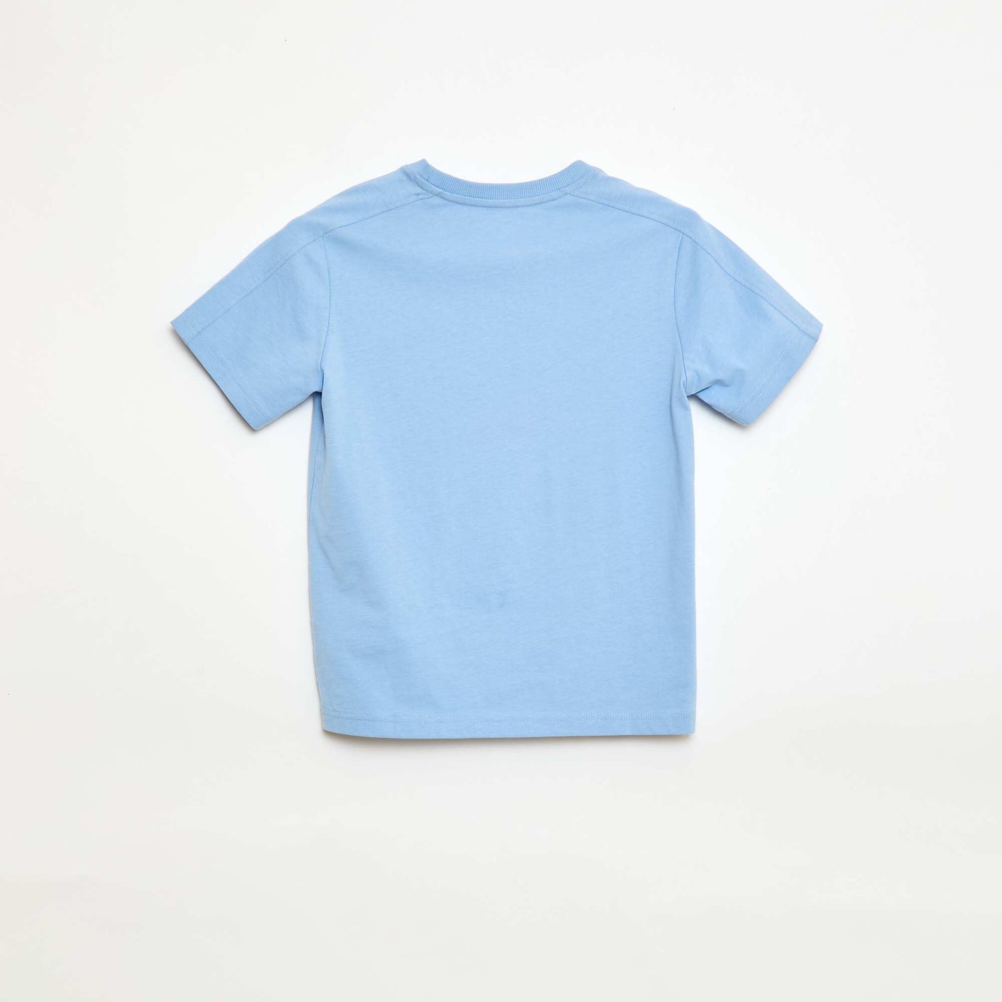 Camiseta estampada con mensaje AZUL