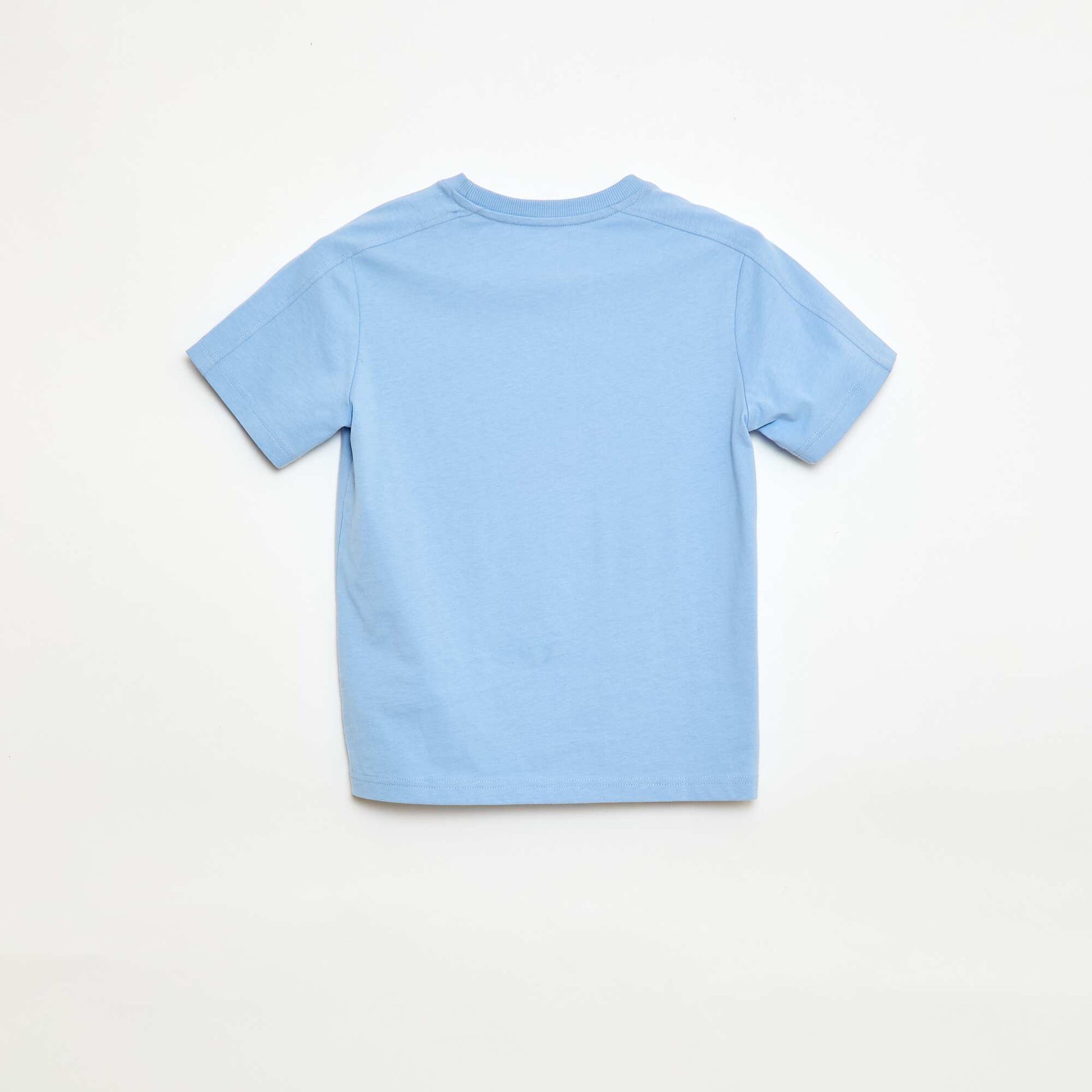 Camiseta estampada con mensaje AZUL