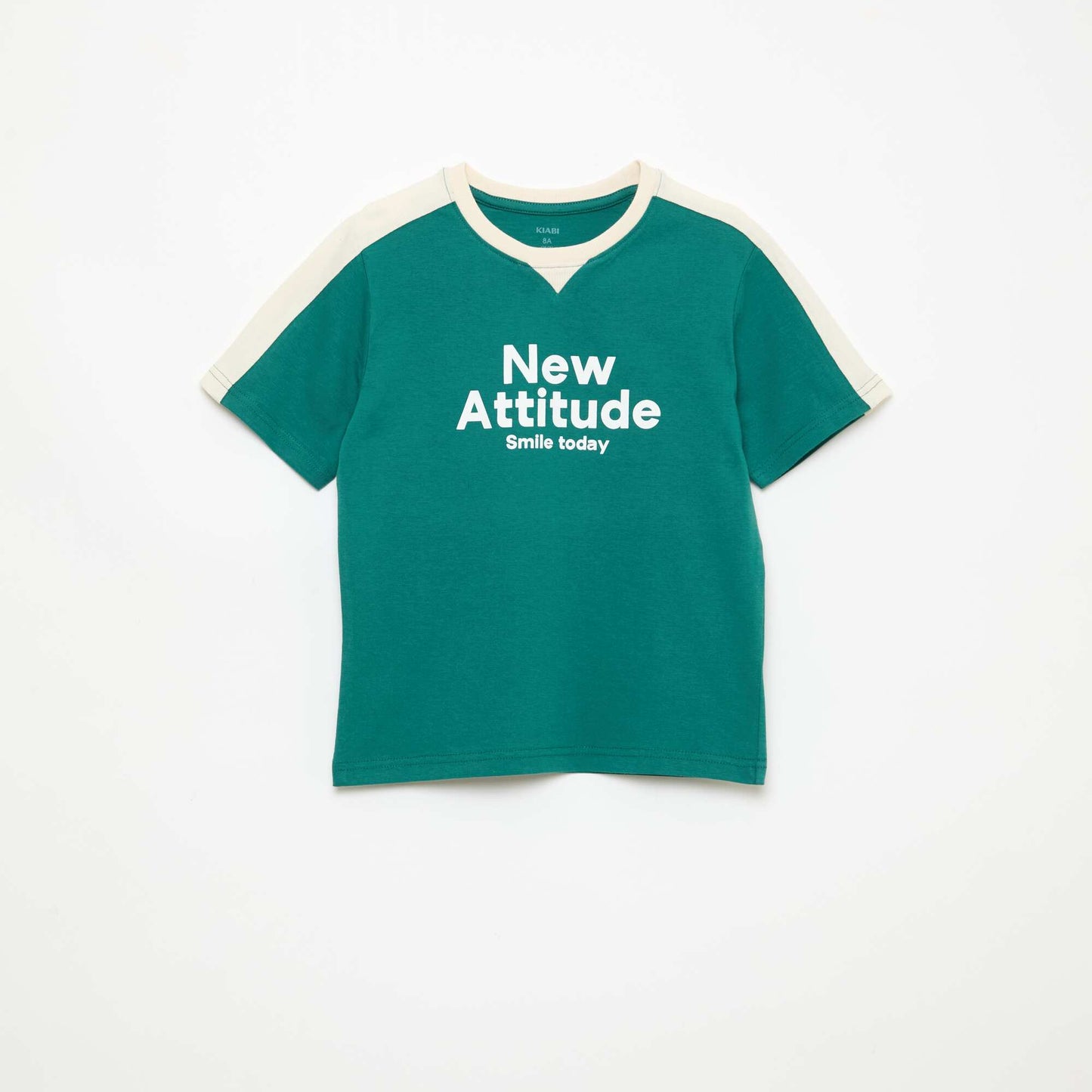 Camiseta estampada con mensaje VERDE