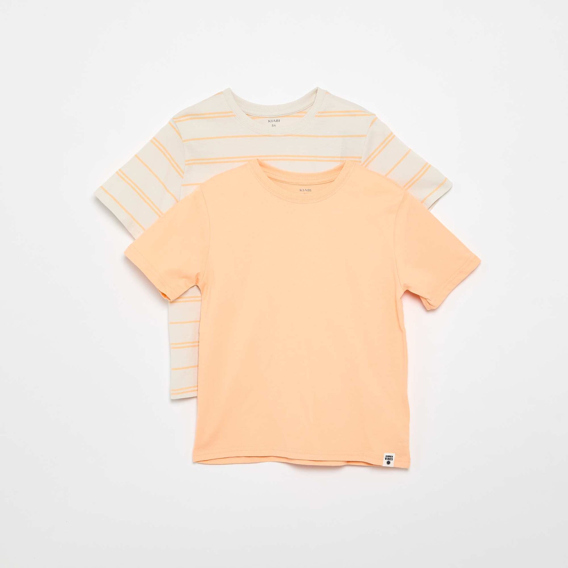 pack de 2 camisetas NARANJA
