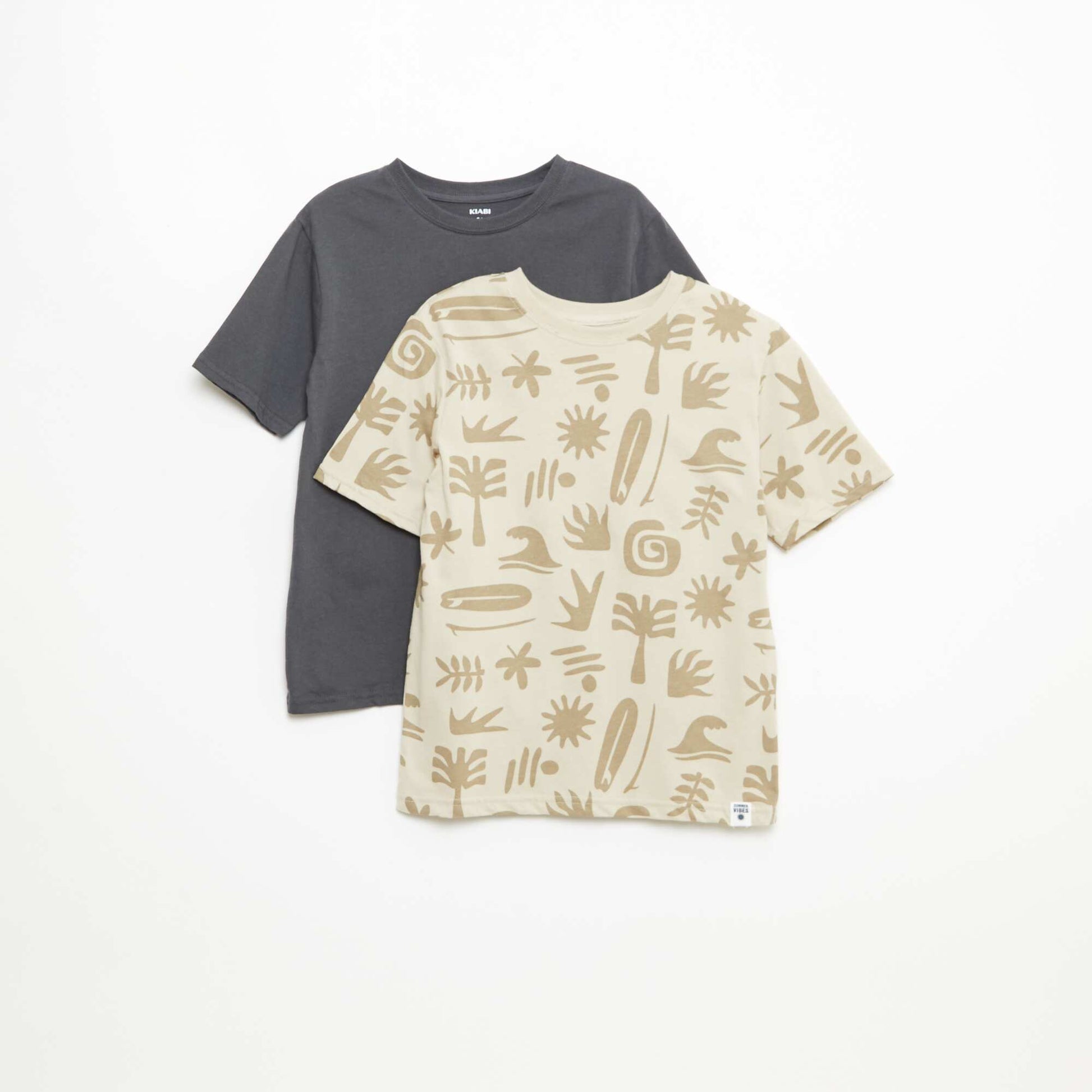 pack de 2 camisetas BEIGE