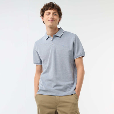 Remera con bordado en el pecho AZUL