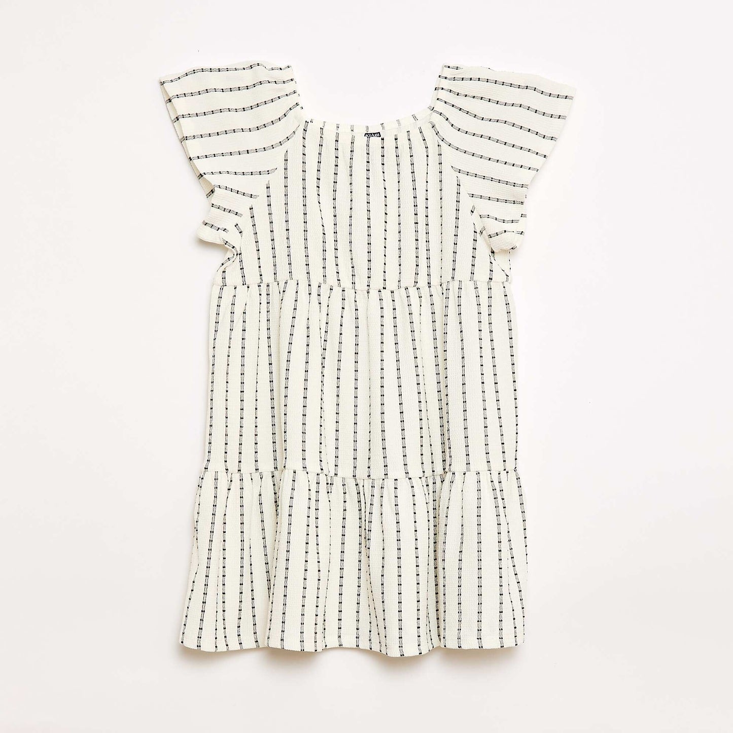 Vestido ligero con volantes BLANCO