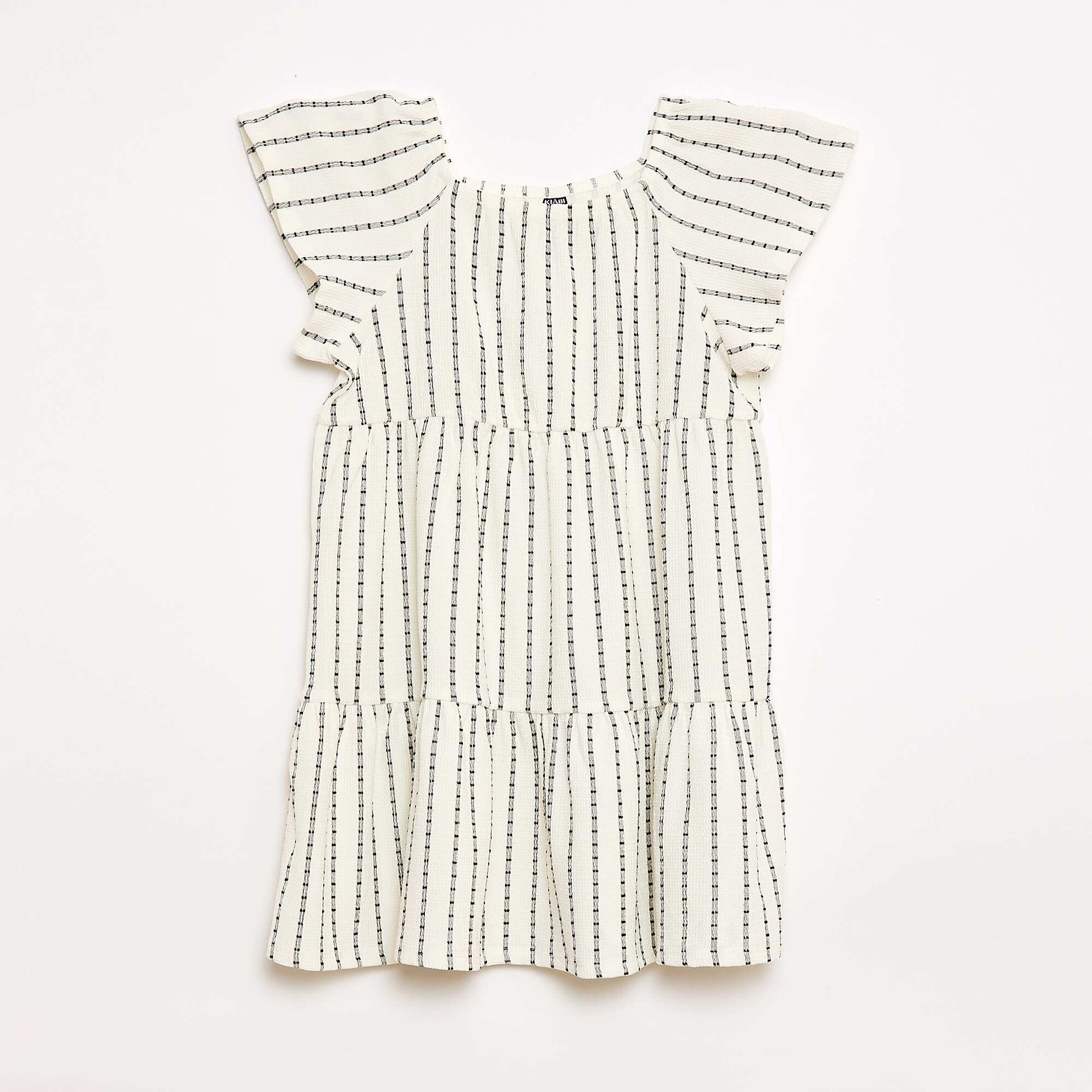 Vestido ligero con volantes BLANCO