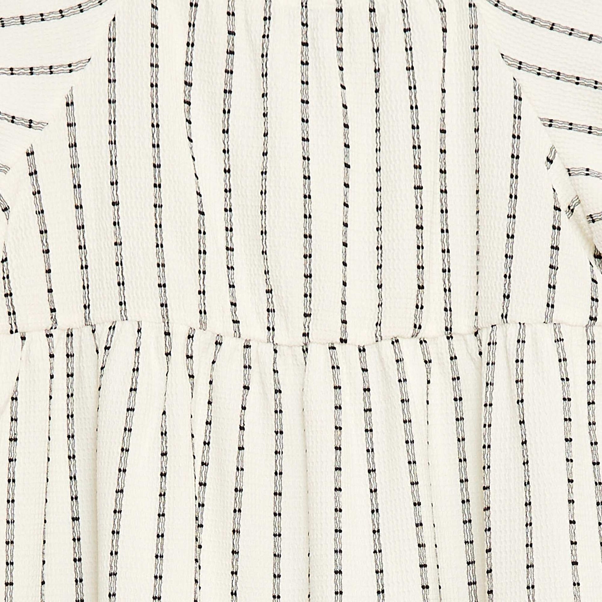 Vestido ligero con volantes BLANCO