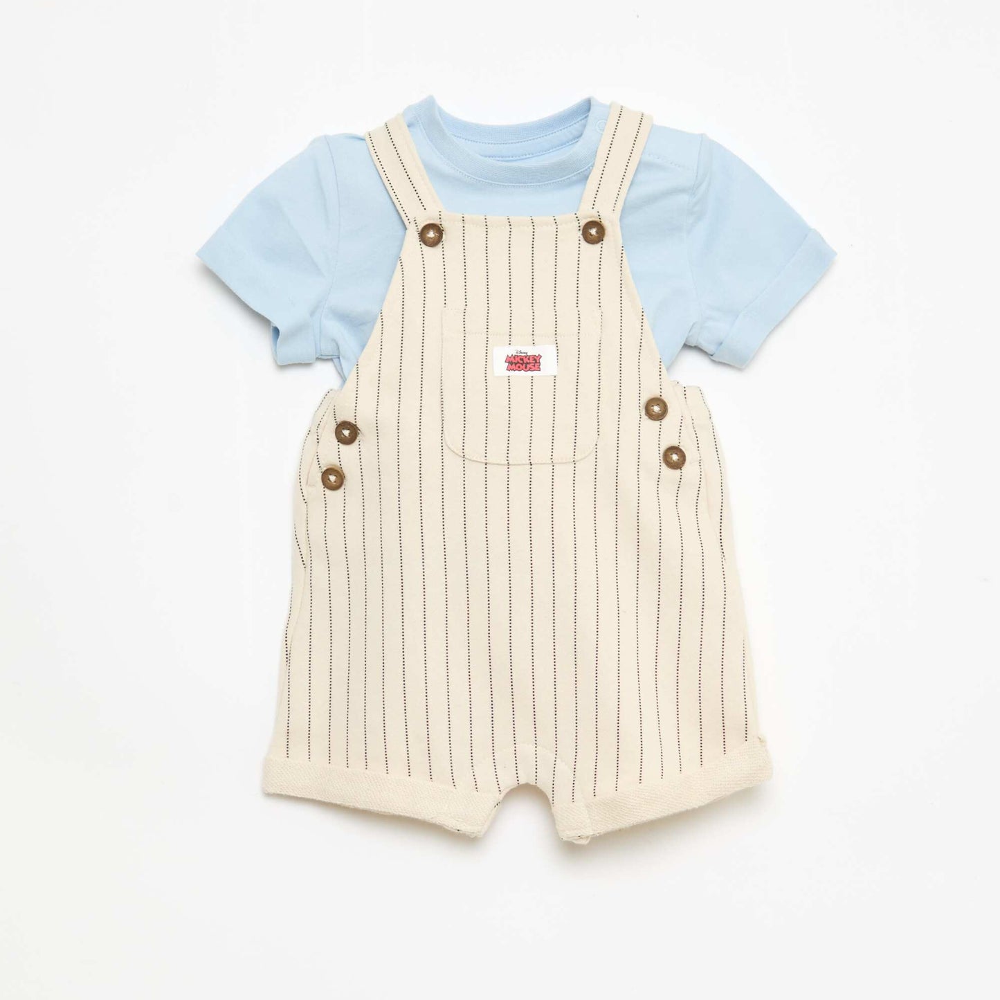 Conjunto camiseta + enterito 'Disney' 'Mickey' - 2 piezas AZUL