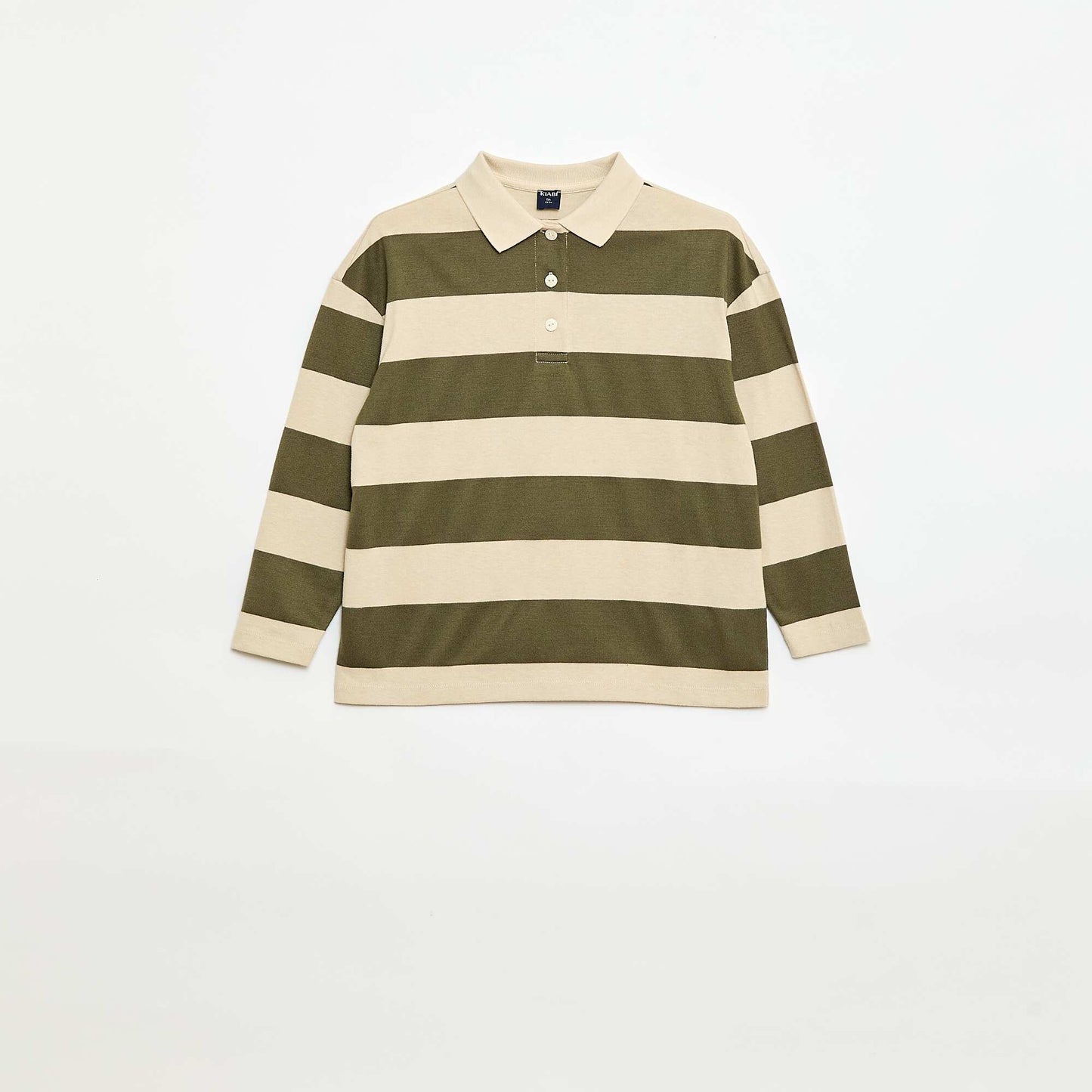 Remera oversize a rayas VERDE