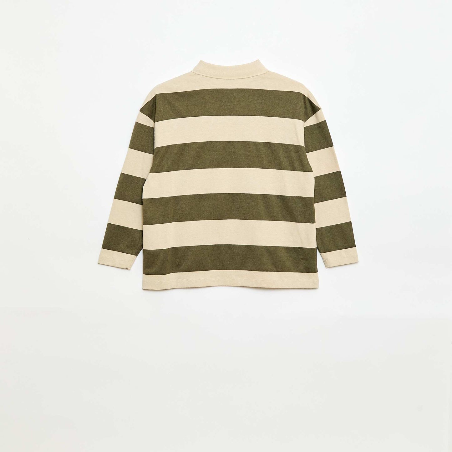 Remera oversize a rayas VERDE
