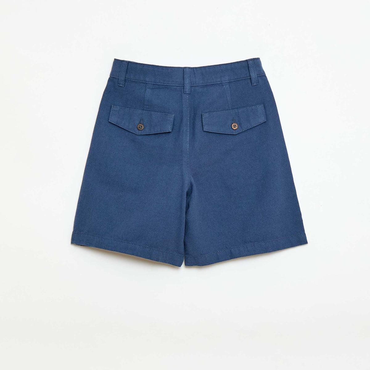 Pantalón corto chino liso AZUL