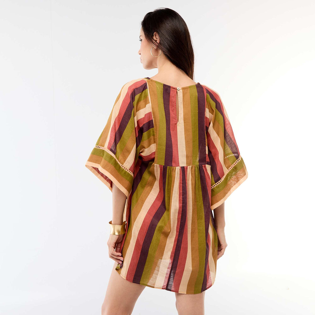 Vestido de playa midi MARRON