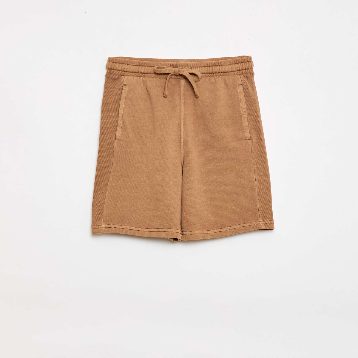 Pantalón corto de felpa ligera BEIGE