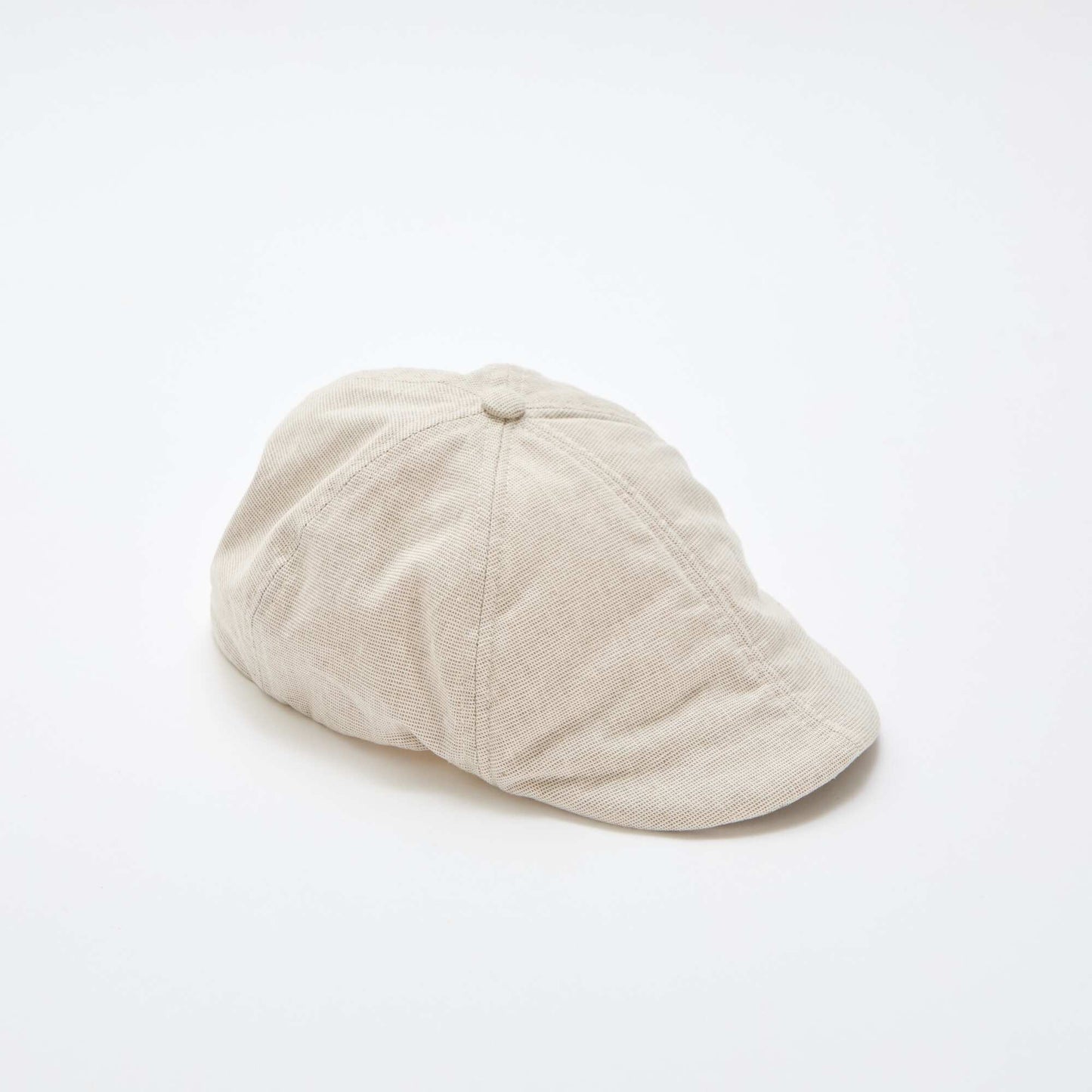 Boina de algodón y lino BEIGE