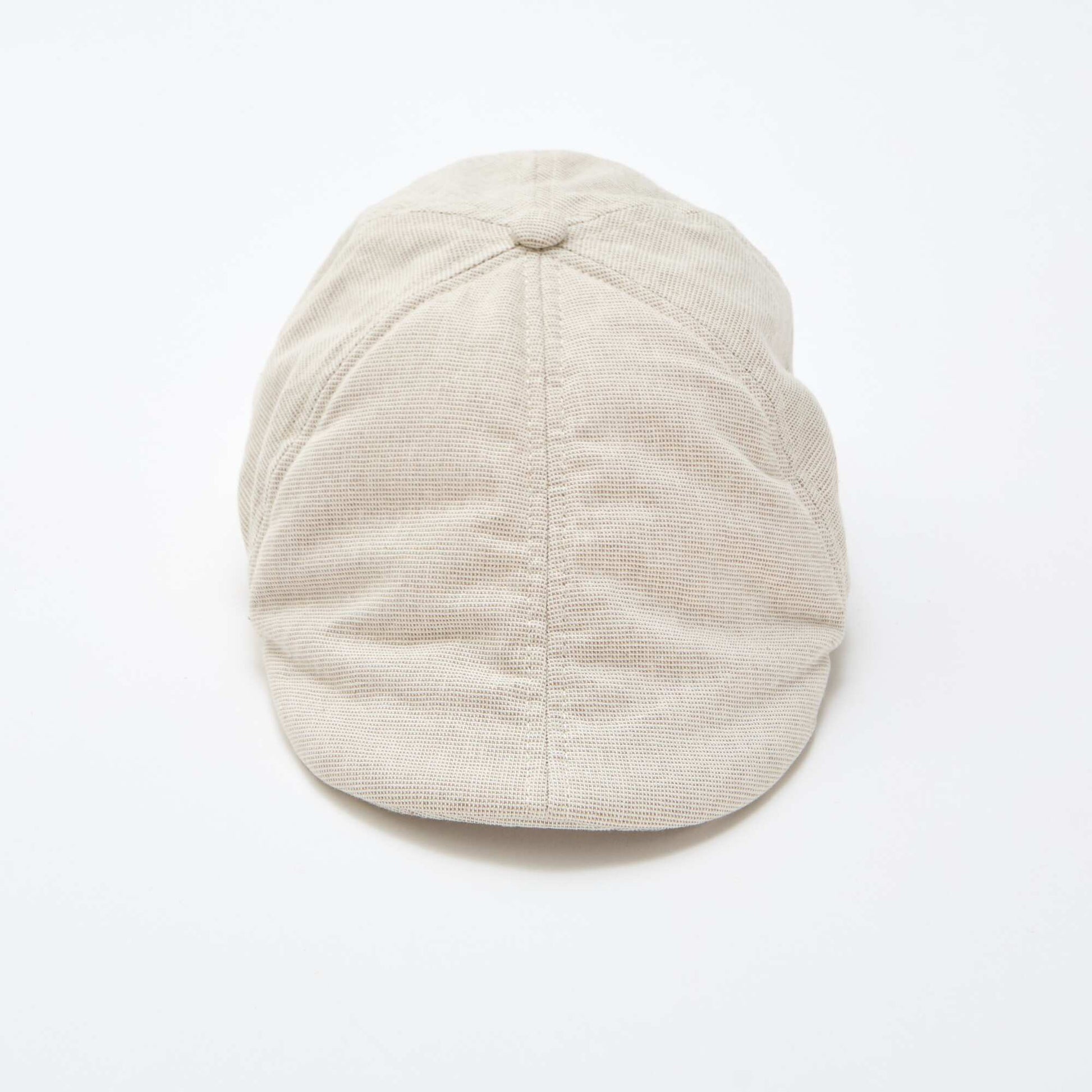 Boina de algodón y lino BEIGE